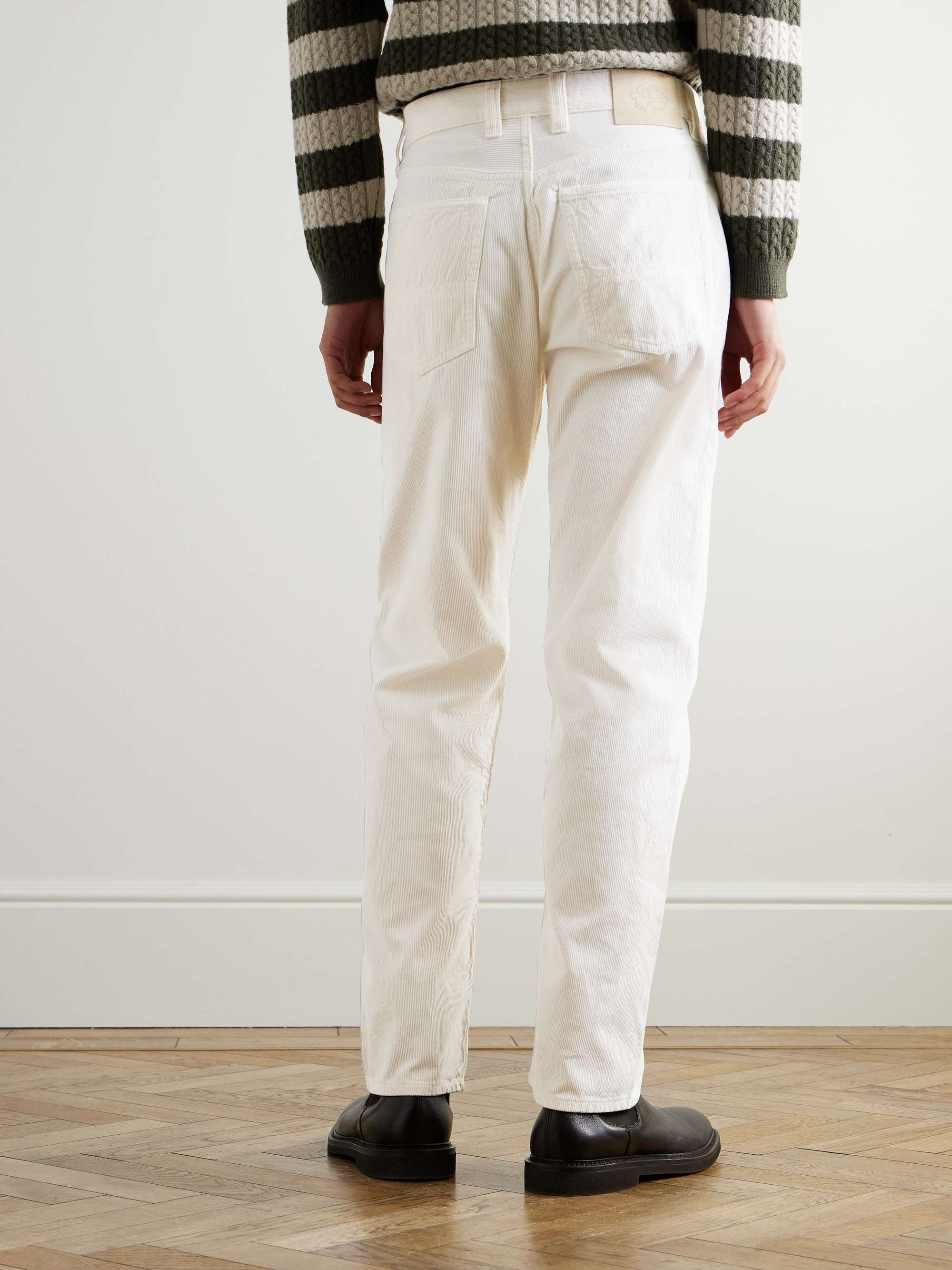 Tapered Cotton-Corduroy Trousers view