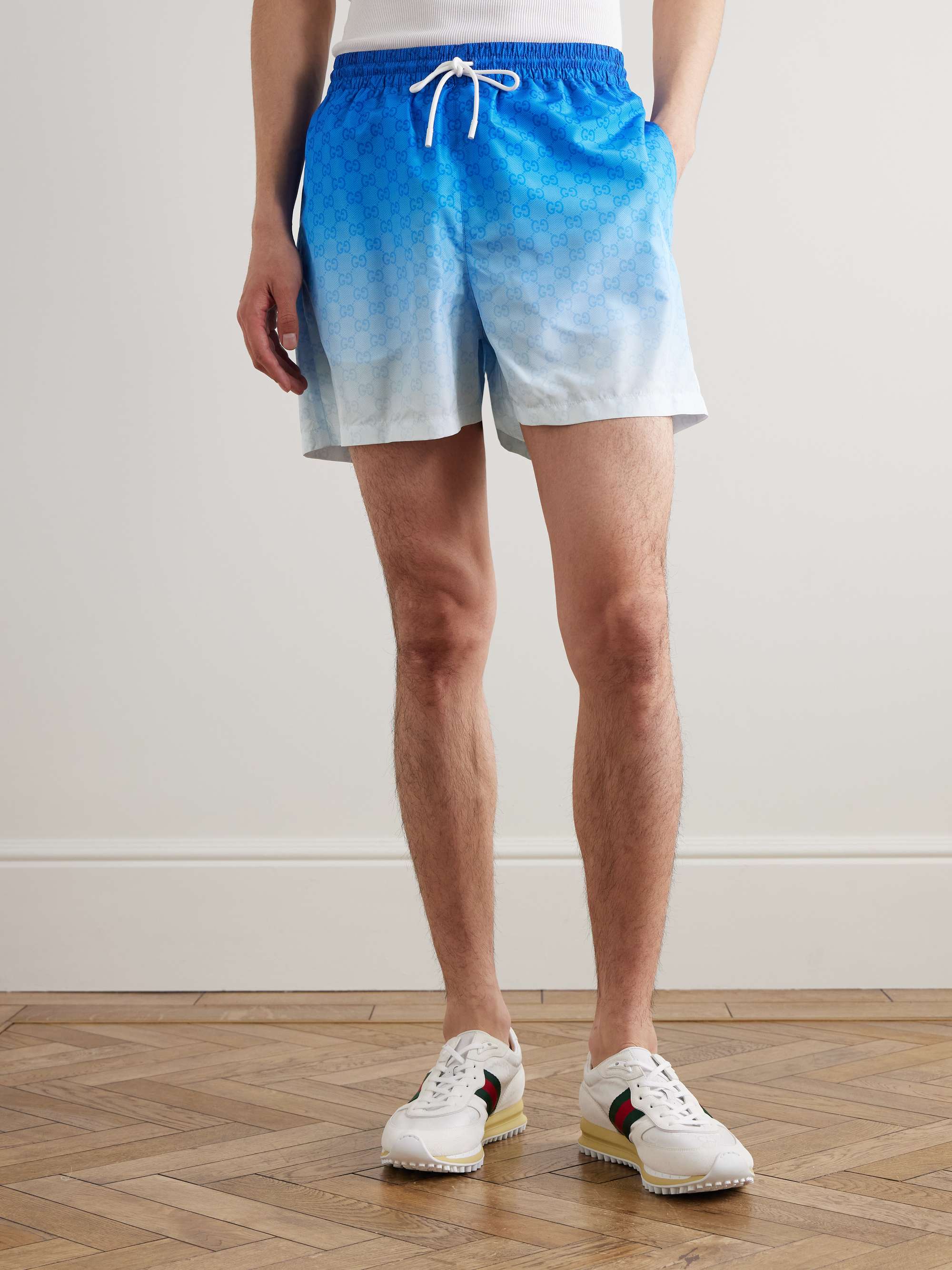 Dégradé Logo-Print Swim Shorts view