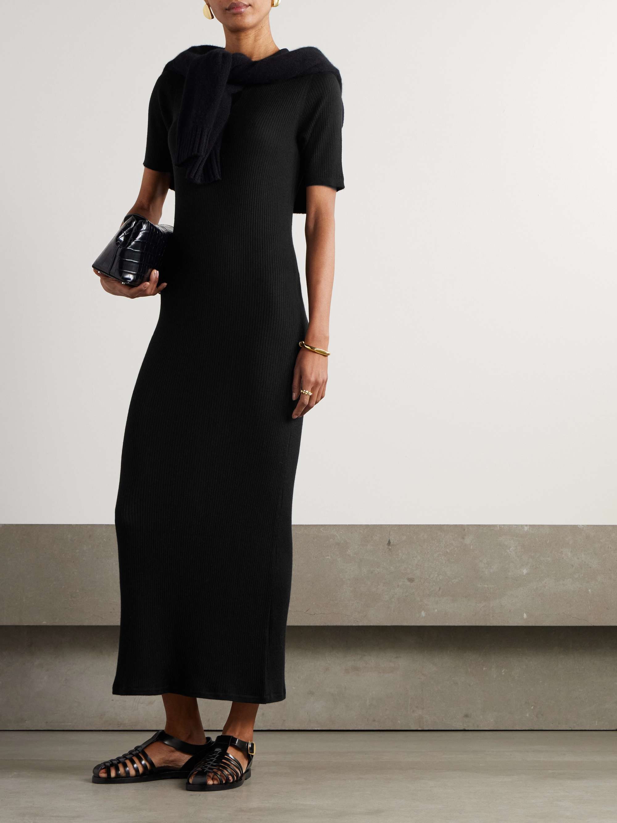 Cashmere midi dress view