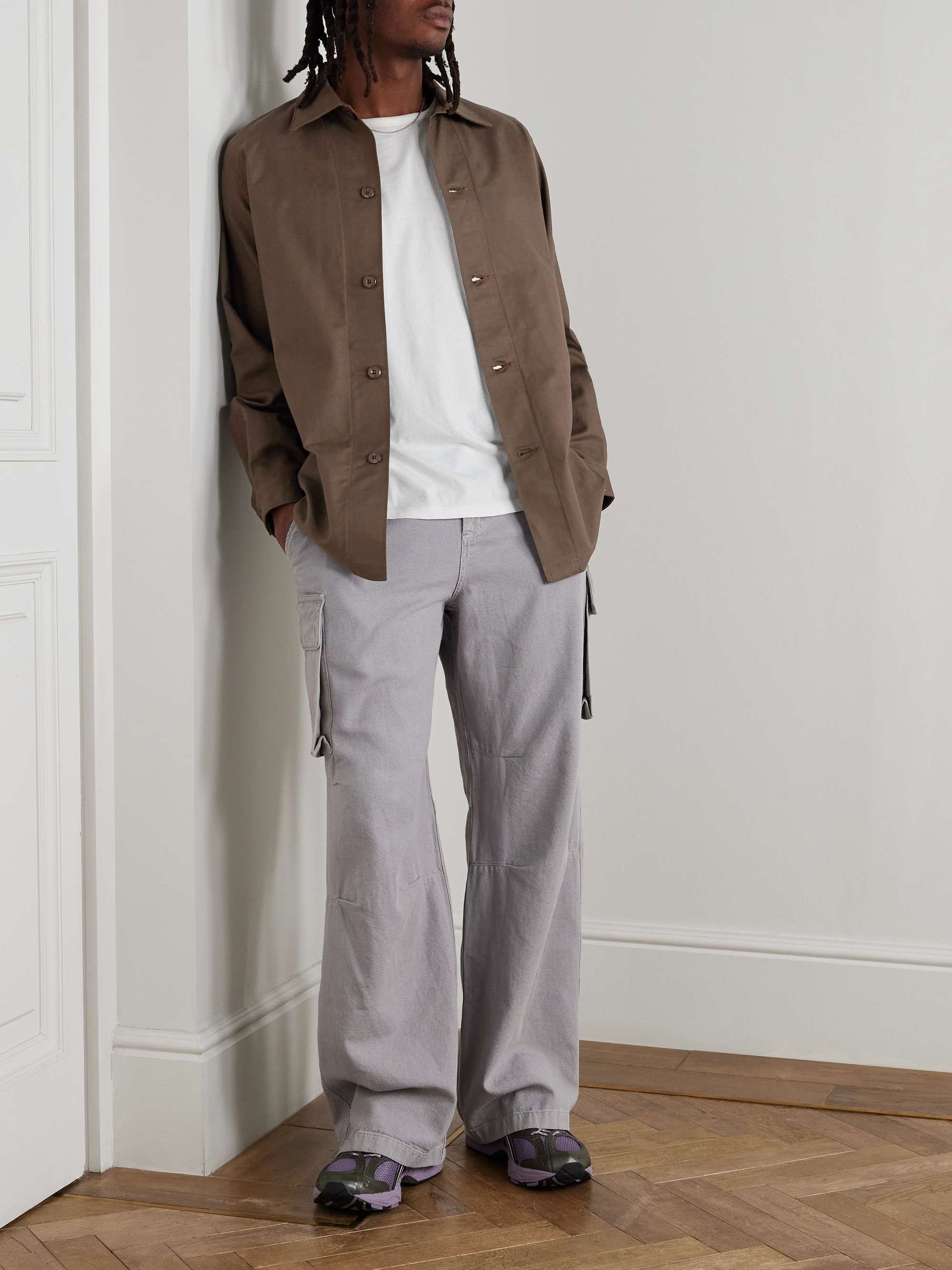 CBW Logo-Appliquéd Cotton-Twill Shirt view