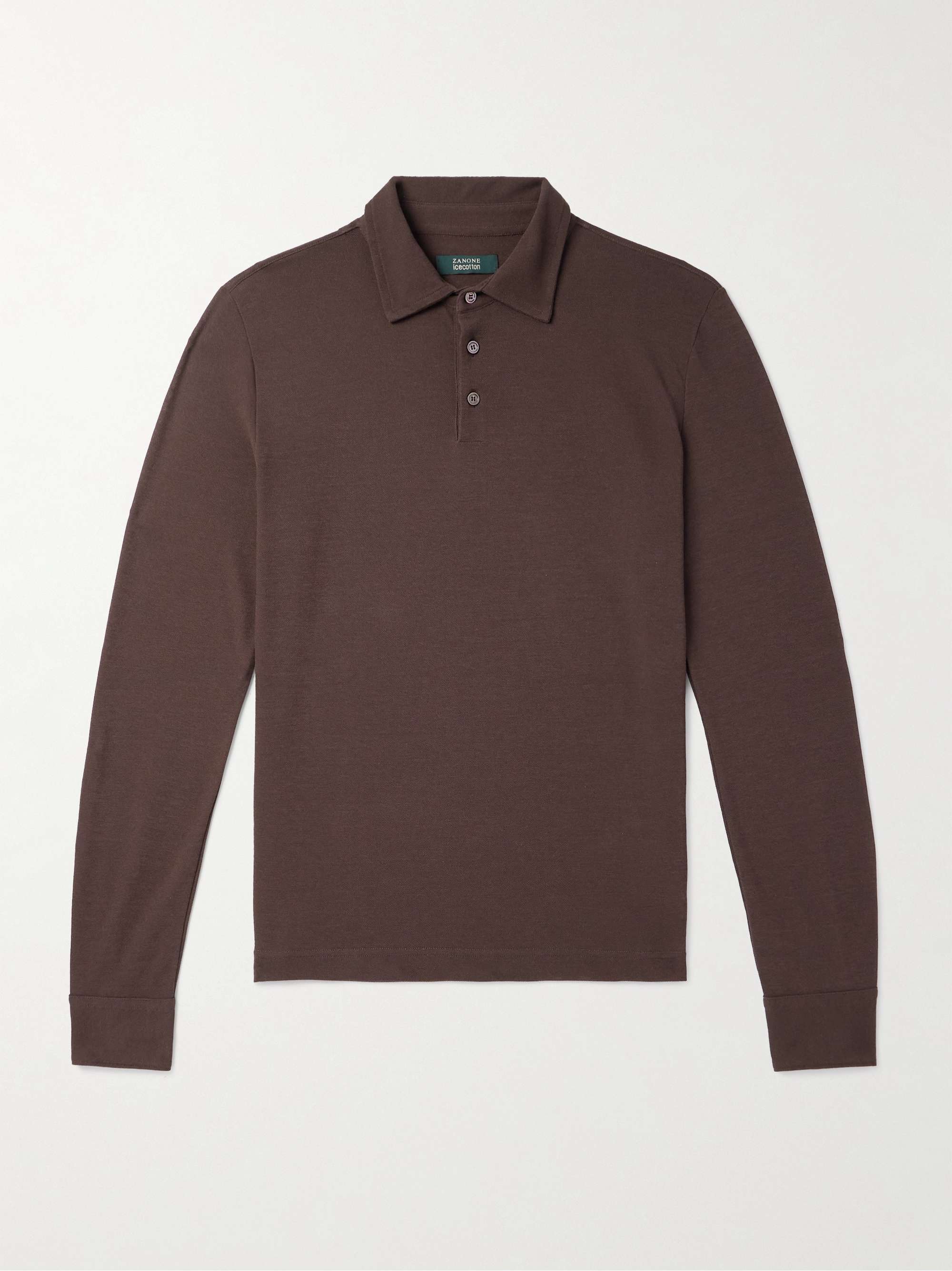 Zanone Cotton-Piqué Polo Shirt view