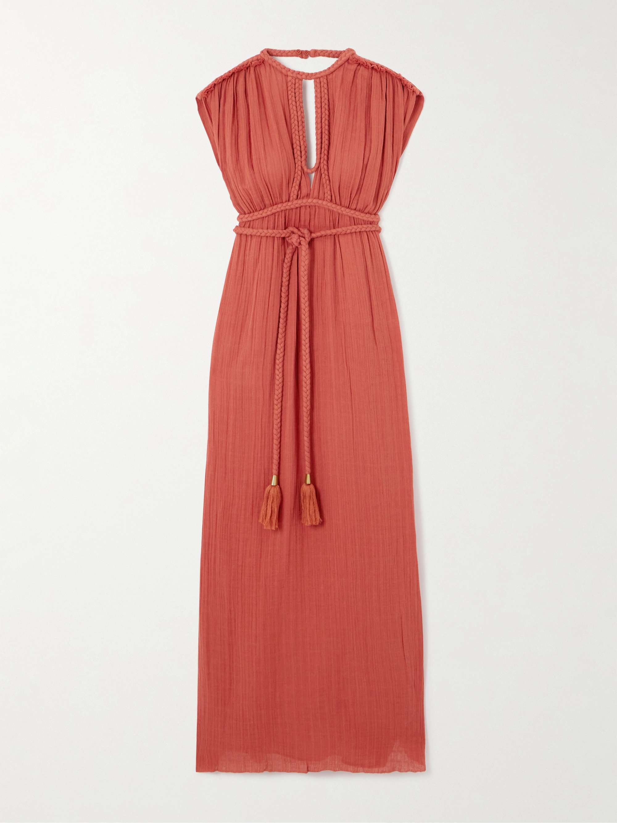 Joya open-back braided cotton-gauze maxi dress view