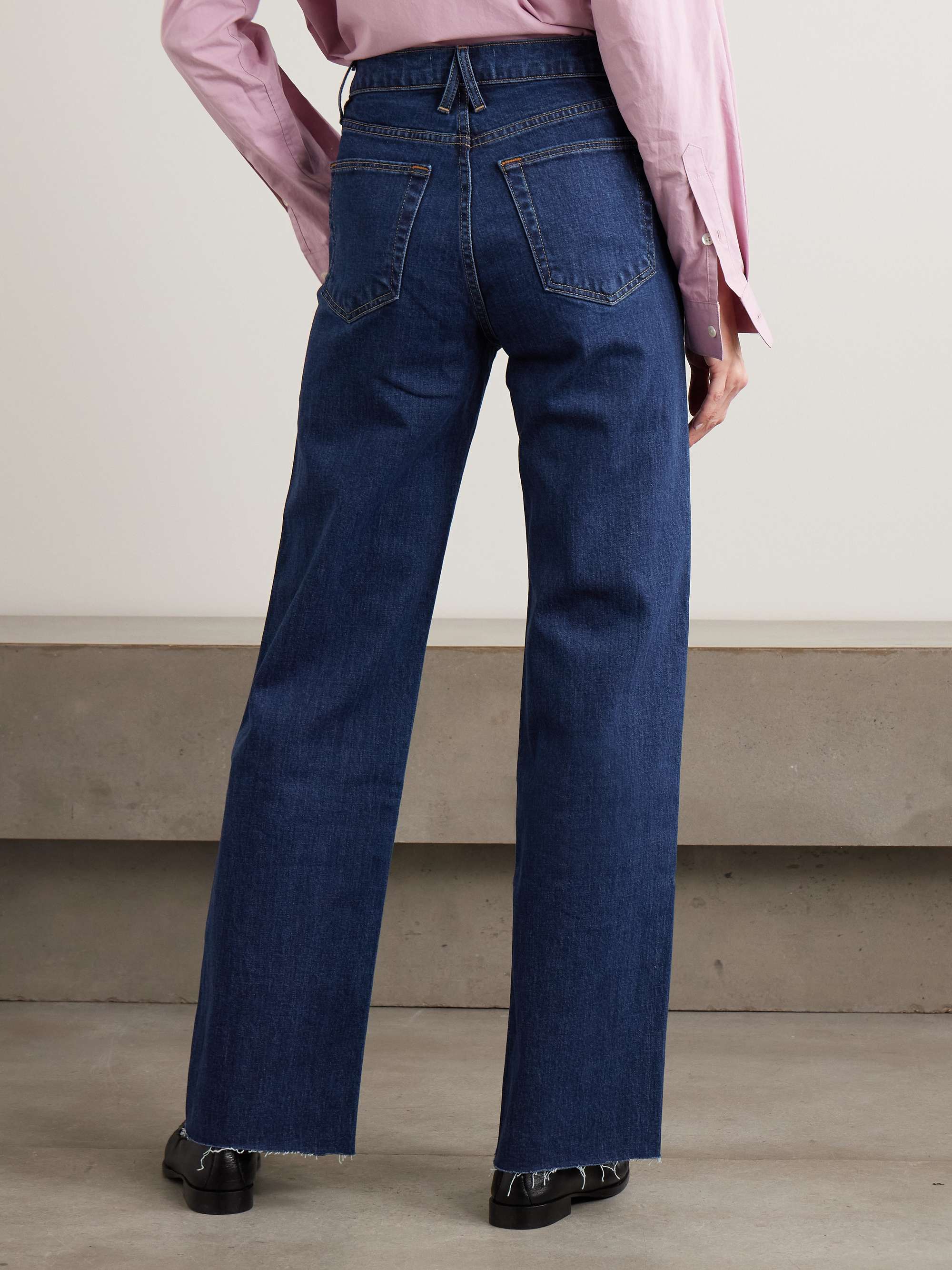 Grace high-rise wide-leg jeans view