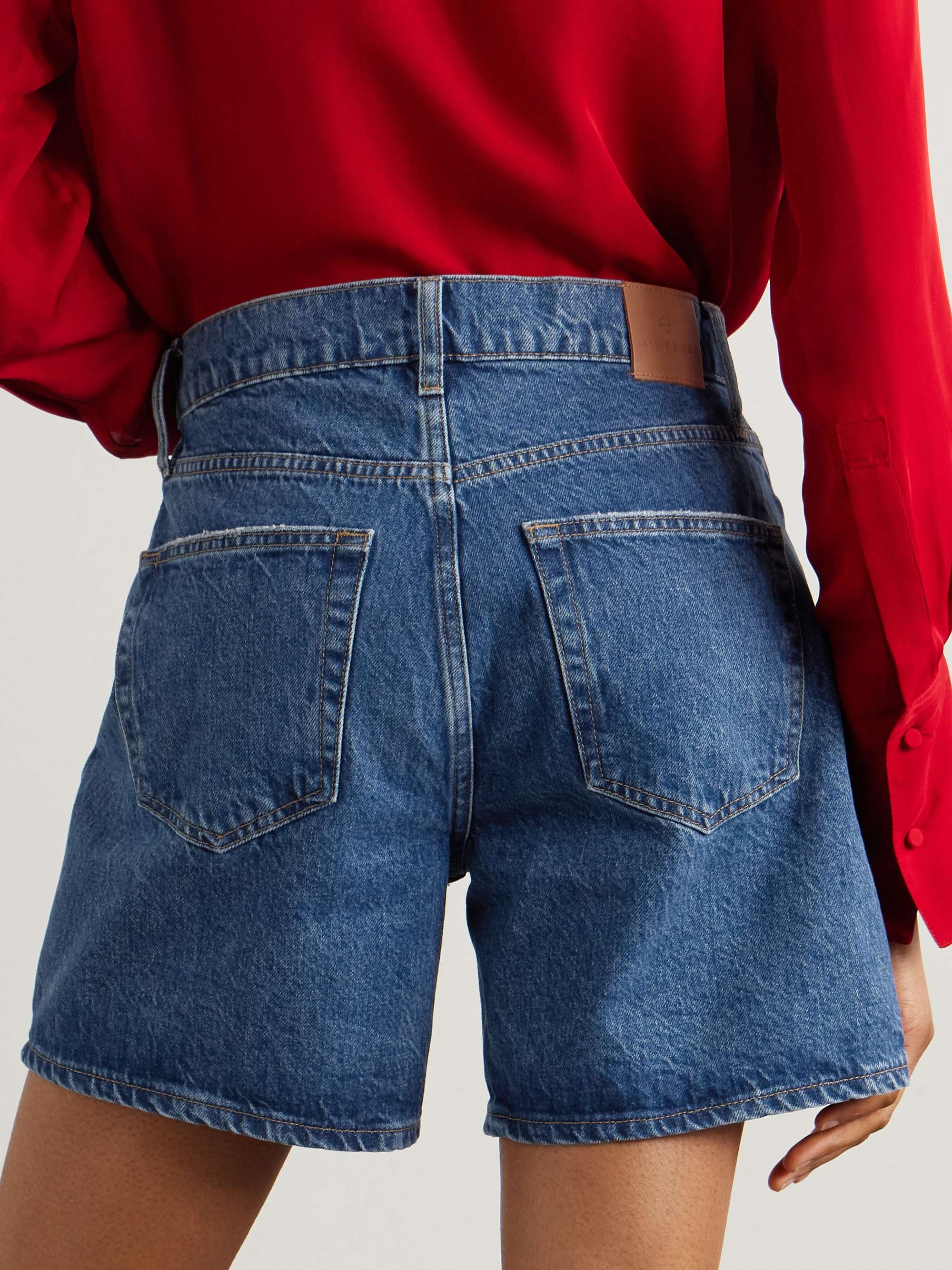 Kat organic denim shorts view