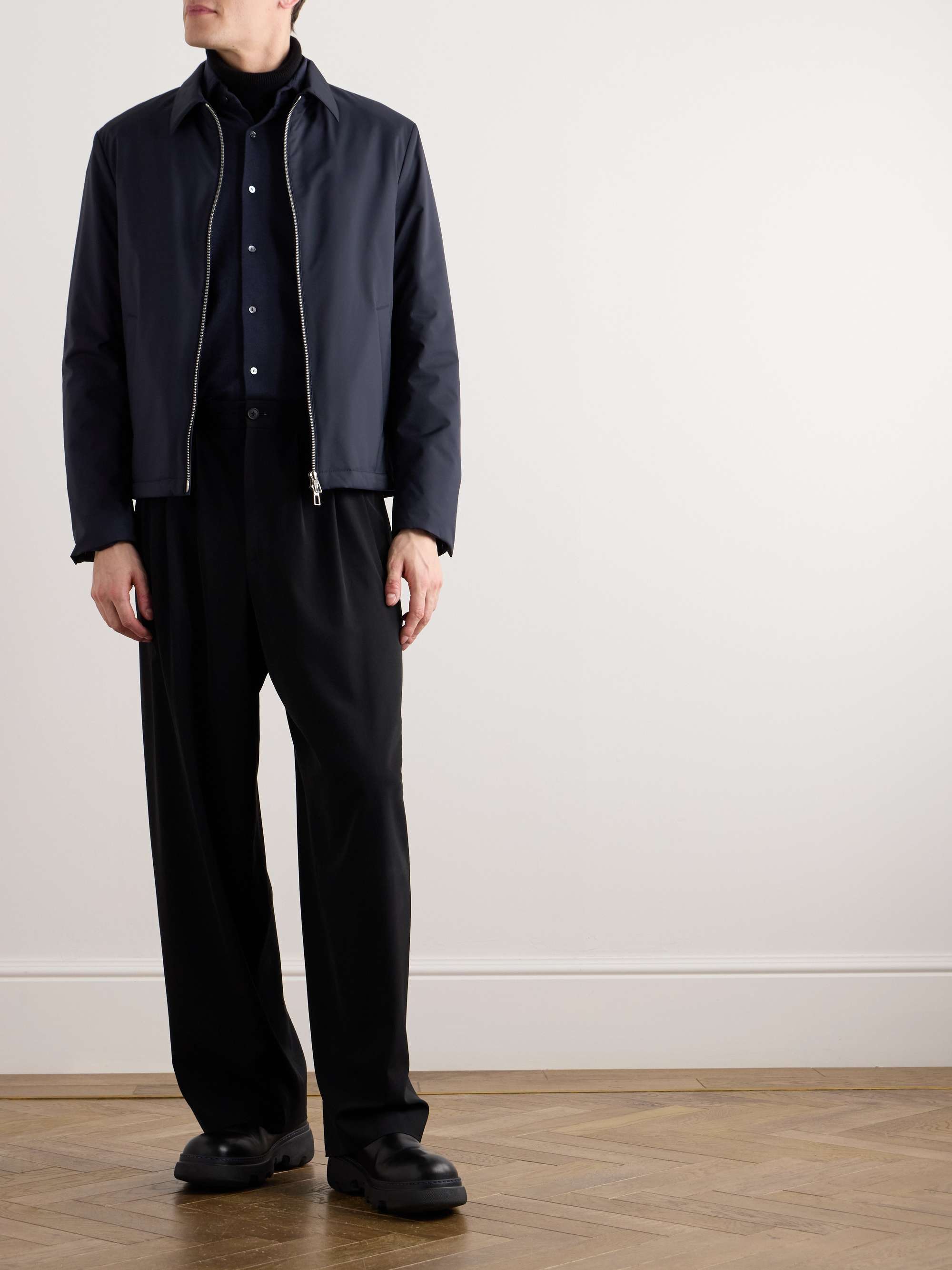 Maurin Padded Shell Zip-Up Blouson Jacket view