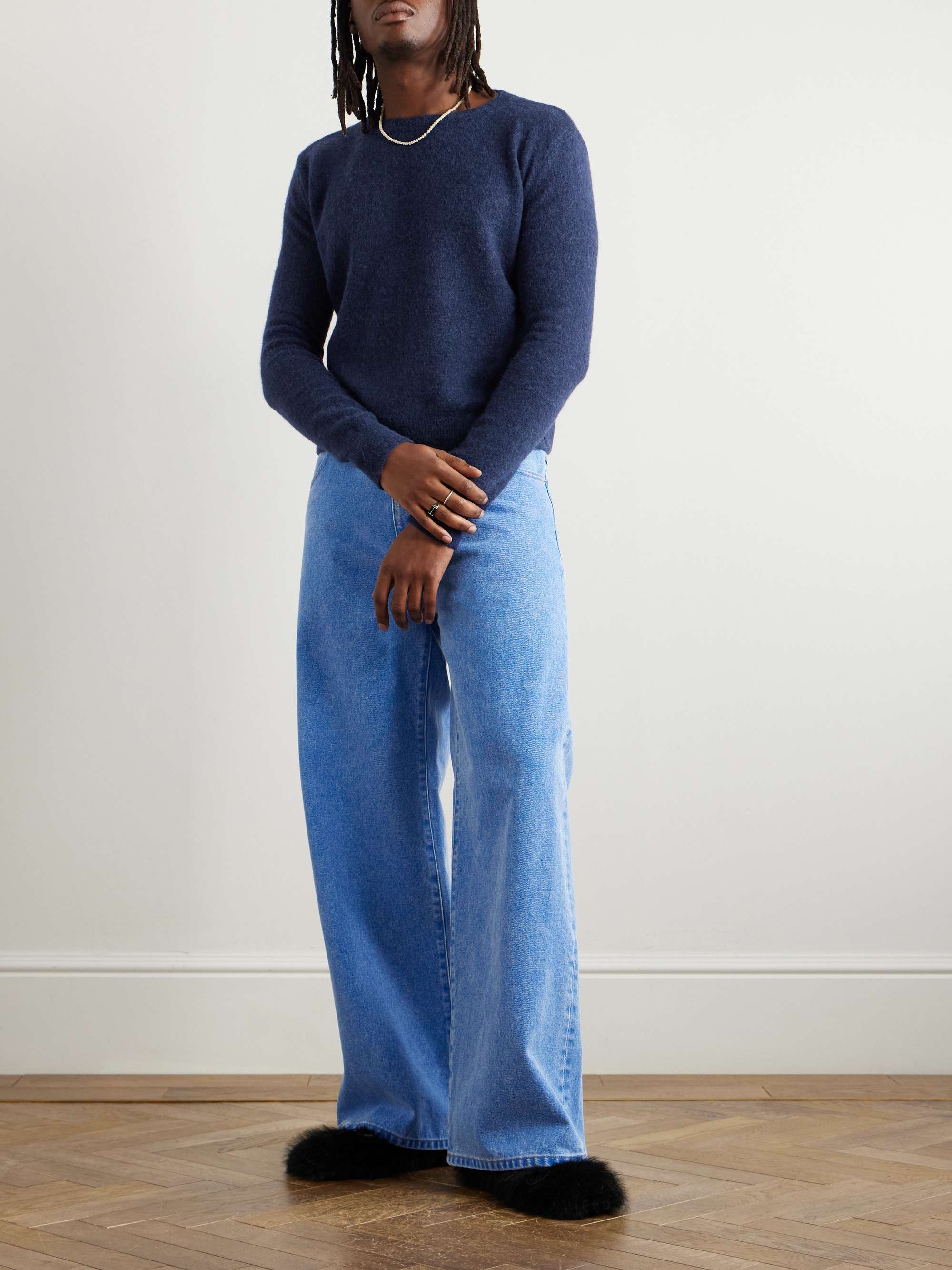 Slim-Fit Alpaca-Blend Sweater view