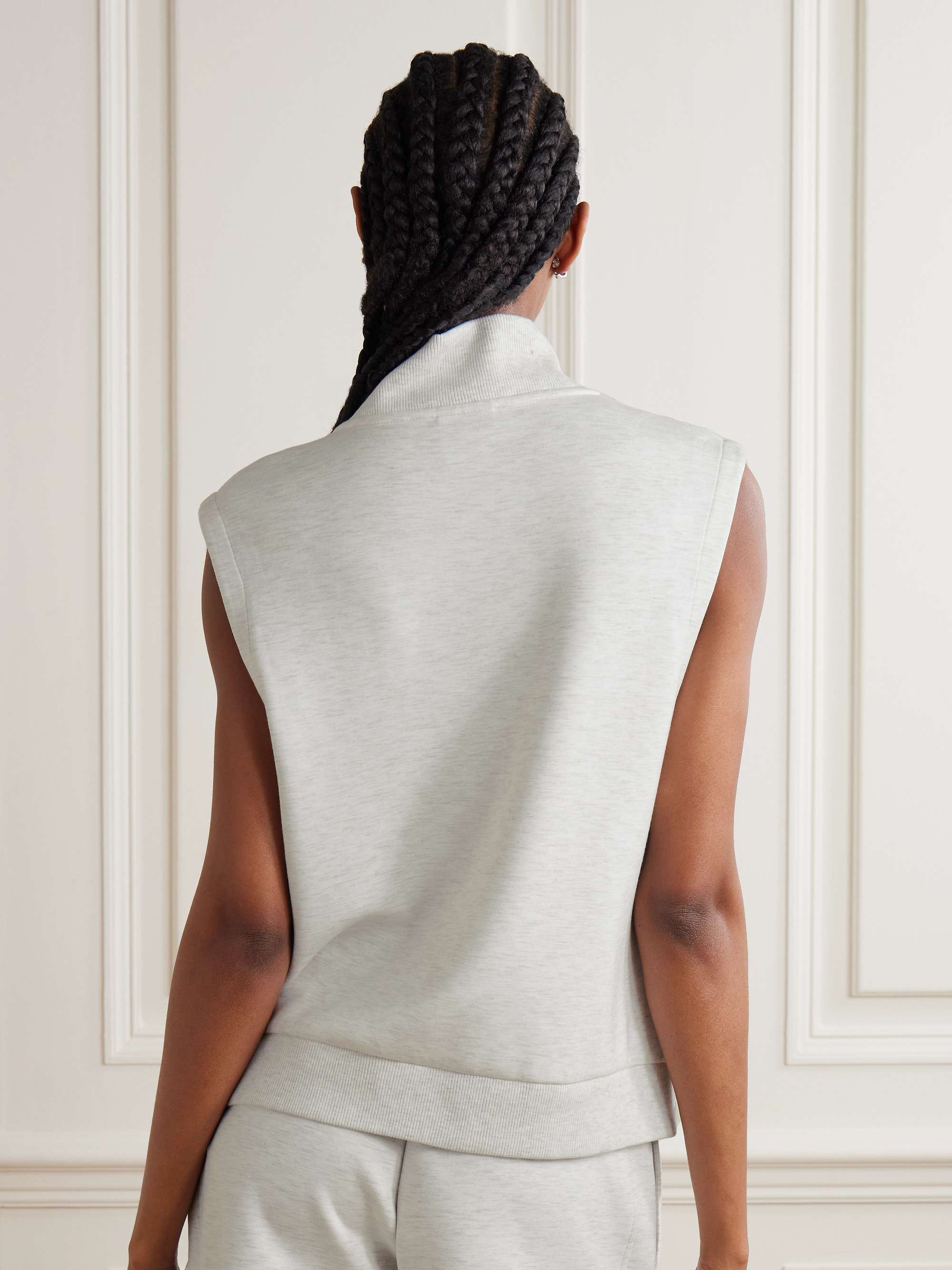Vicky mélange jersey vest view