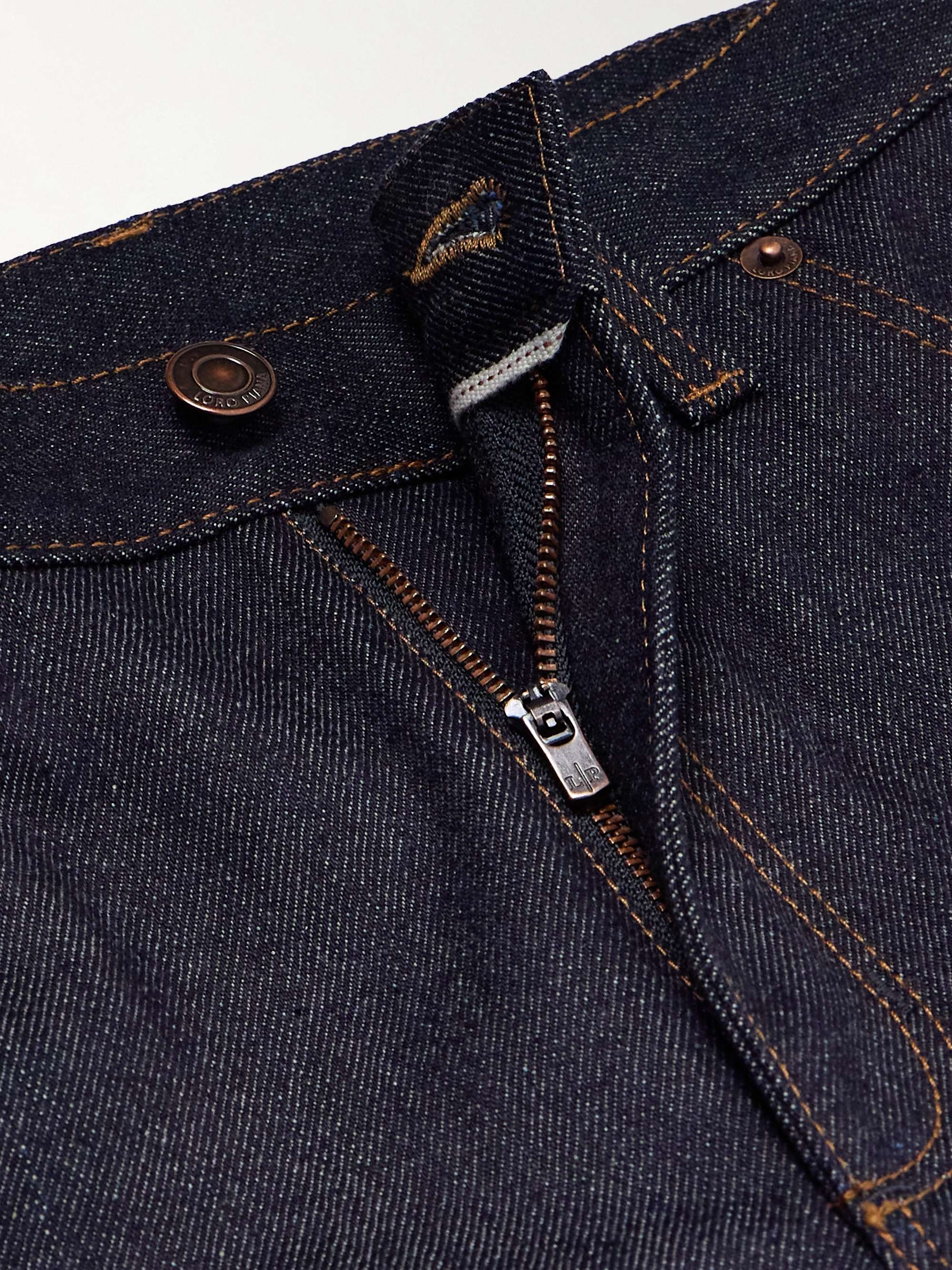 Faron cotton and cashmere-blend denim bootcut jeans view