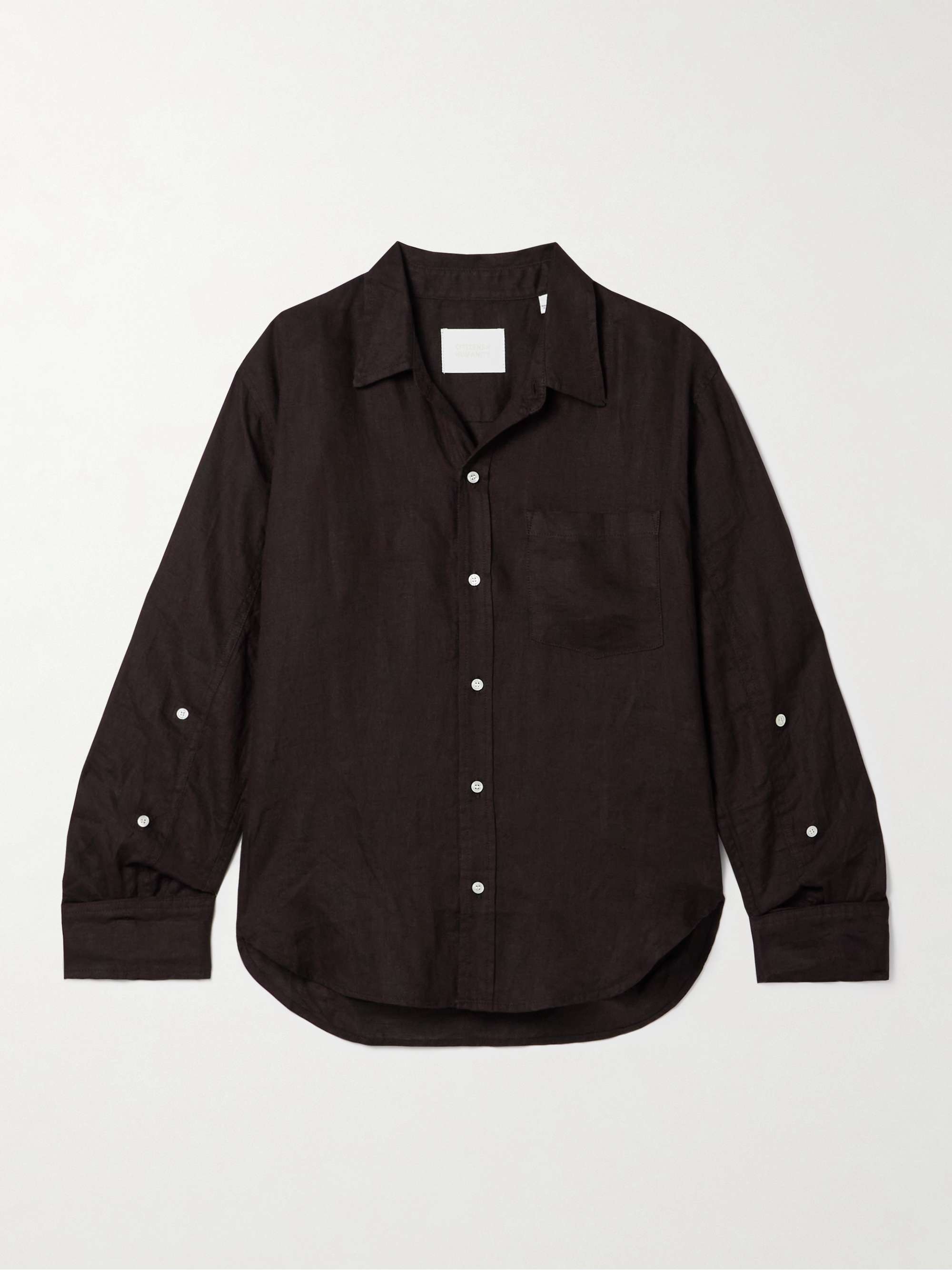 Kayla Shrunken linen shirt view