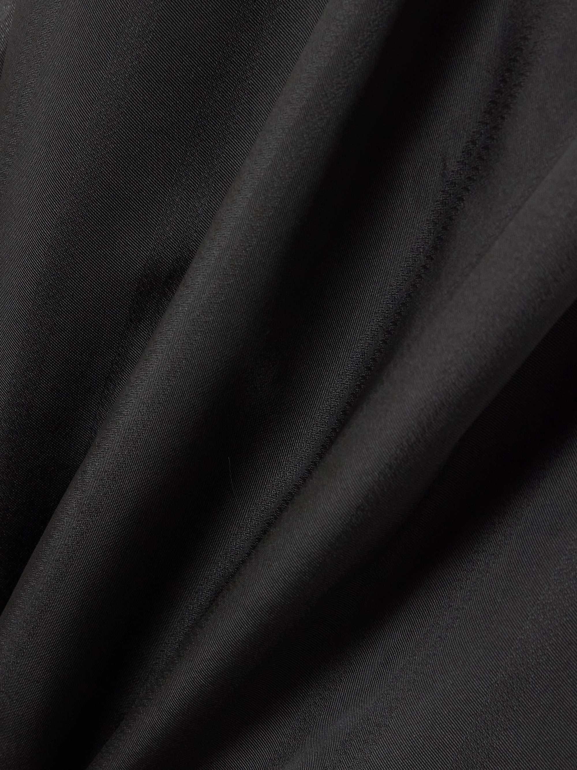 Striped gathered organza mini dress view