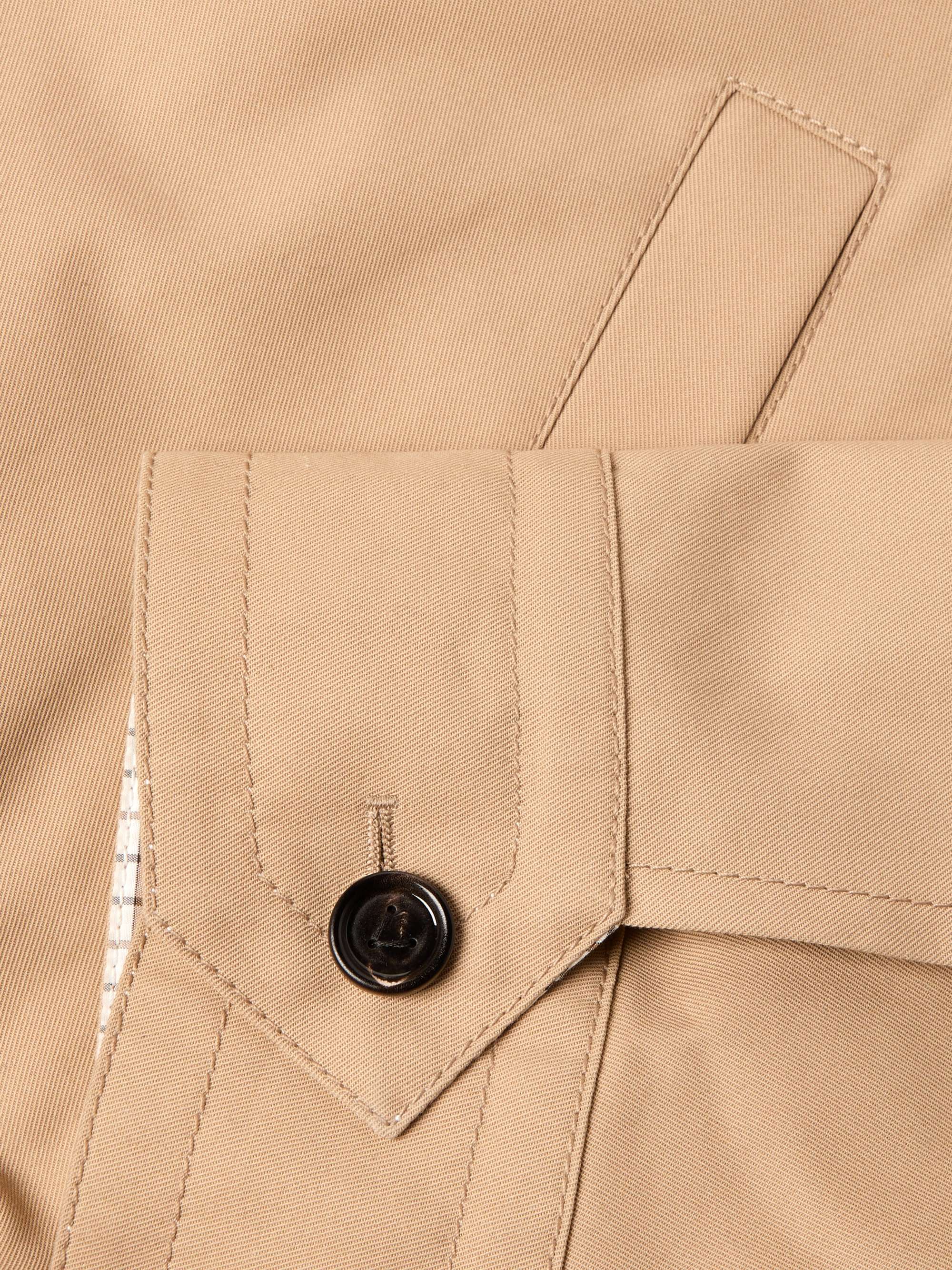 Intrecciato Leather-Trimmed Cotton-Twill Blouson view