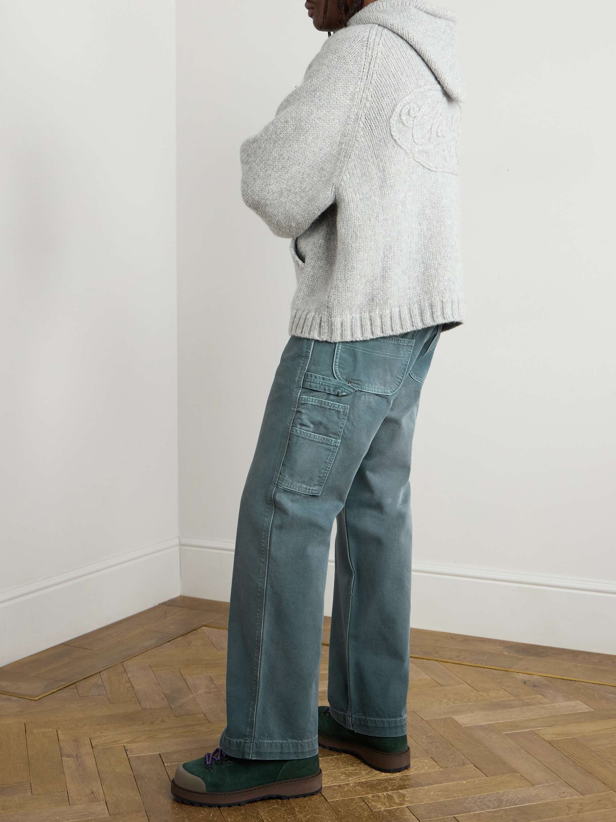 Carpenter Straight-Leg Cotton-Canvas Trousers view