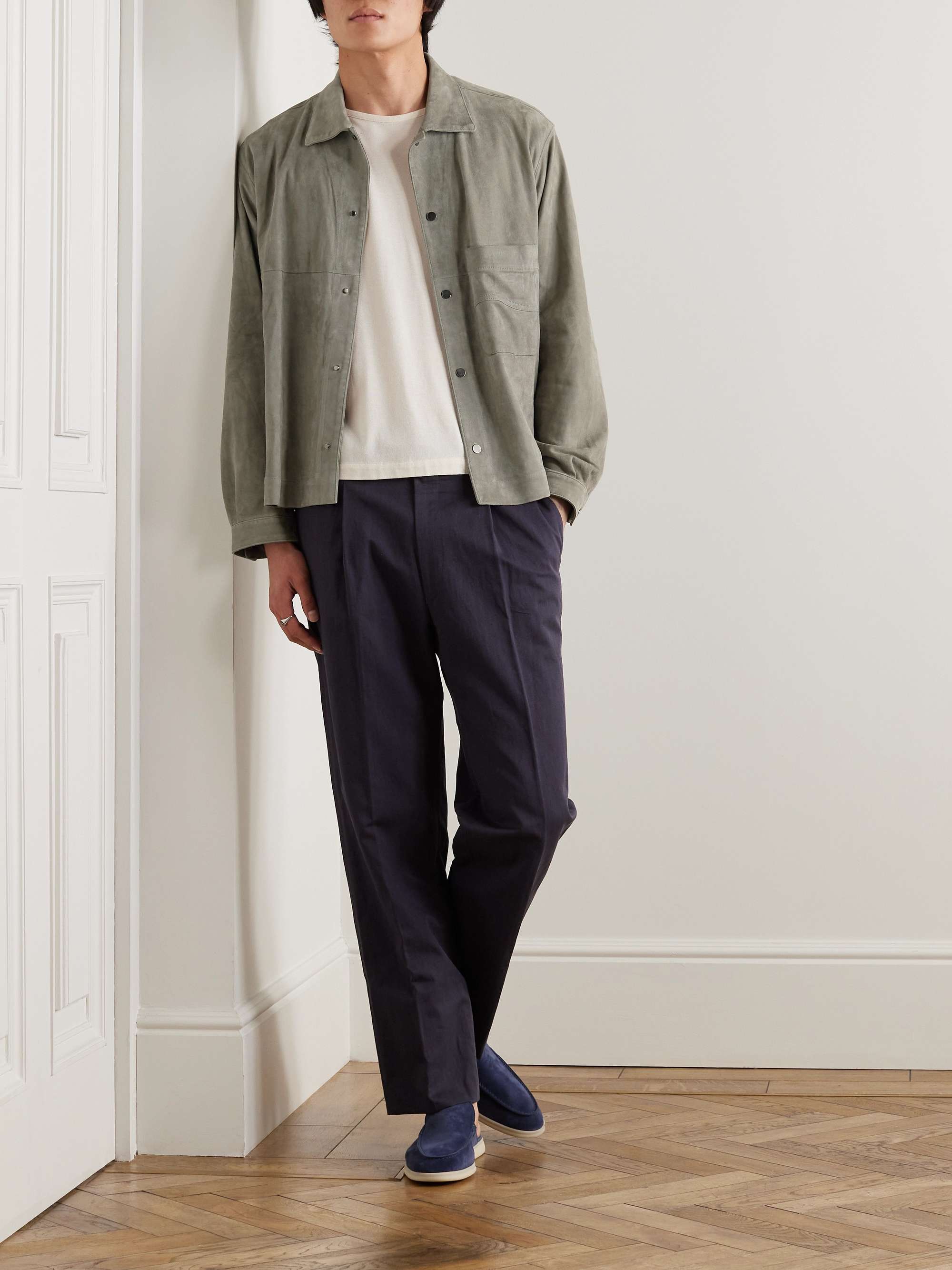 Wave Suede Overshirt view