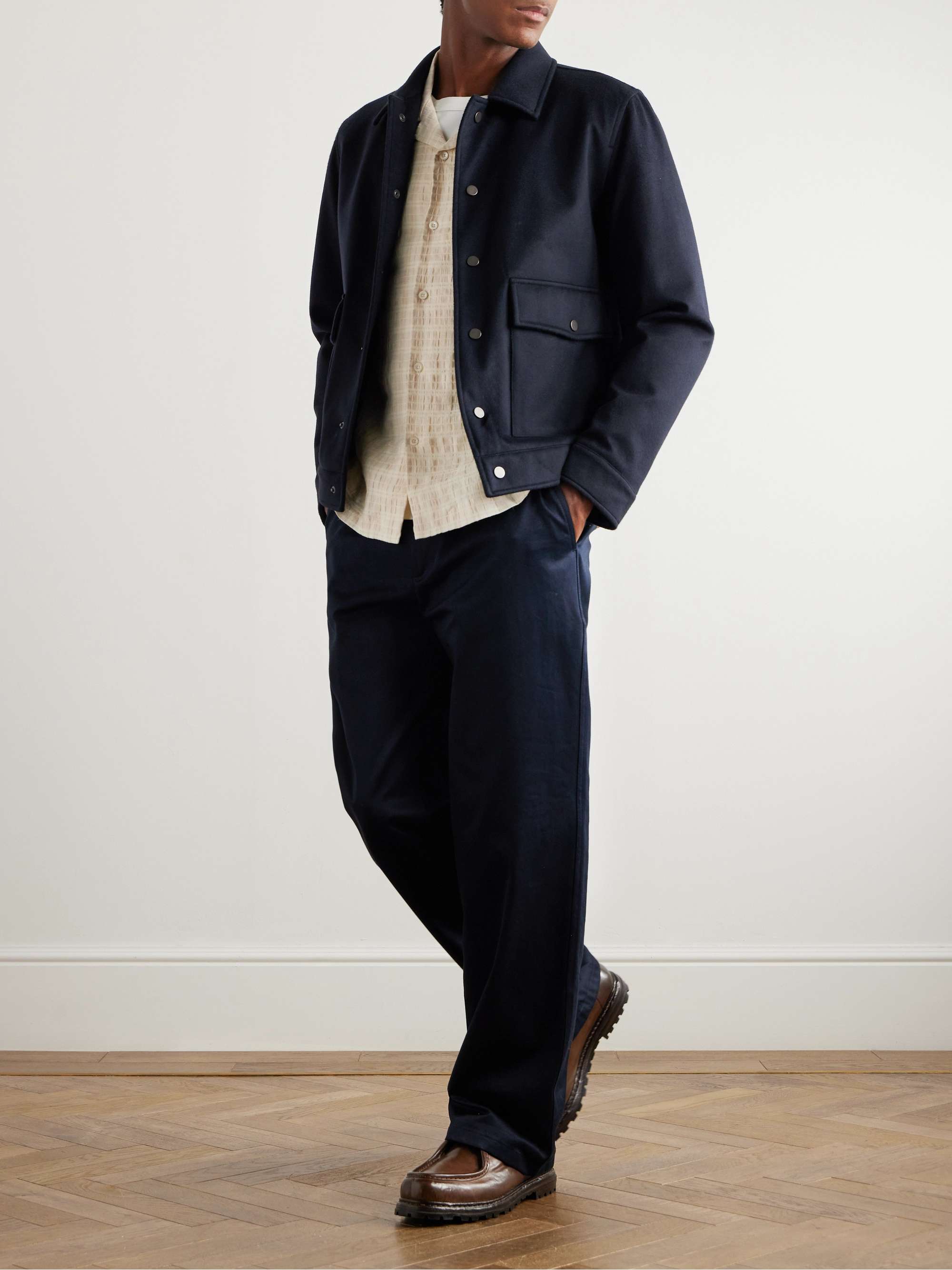 Victor Virgin Wool-Blend Felt Jacket view