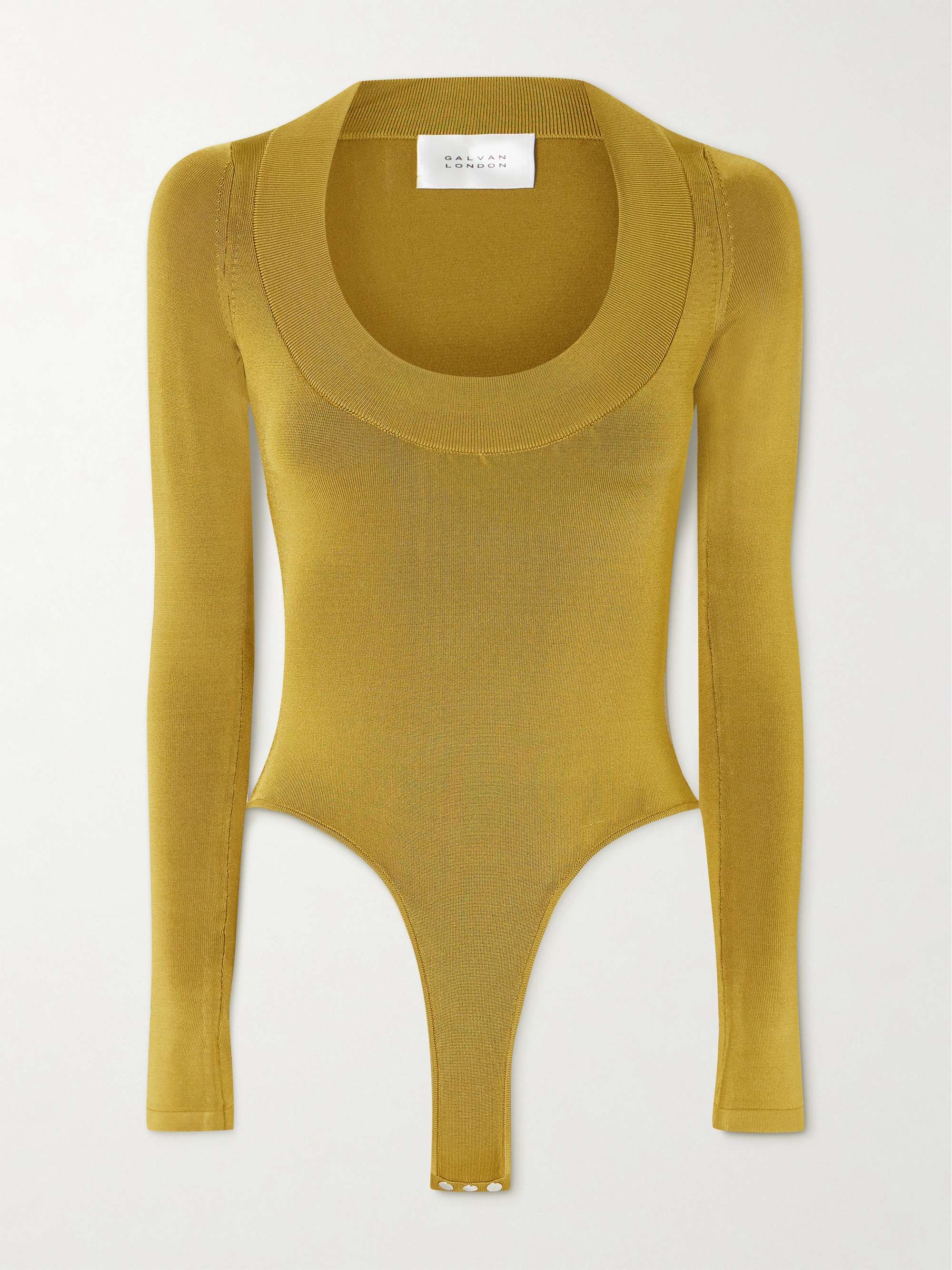 Sasha knitted thong bodysuit view