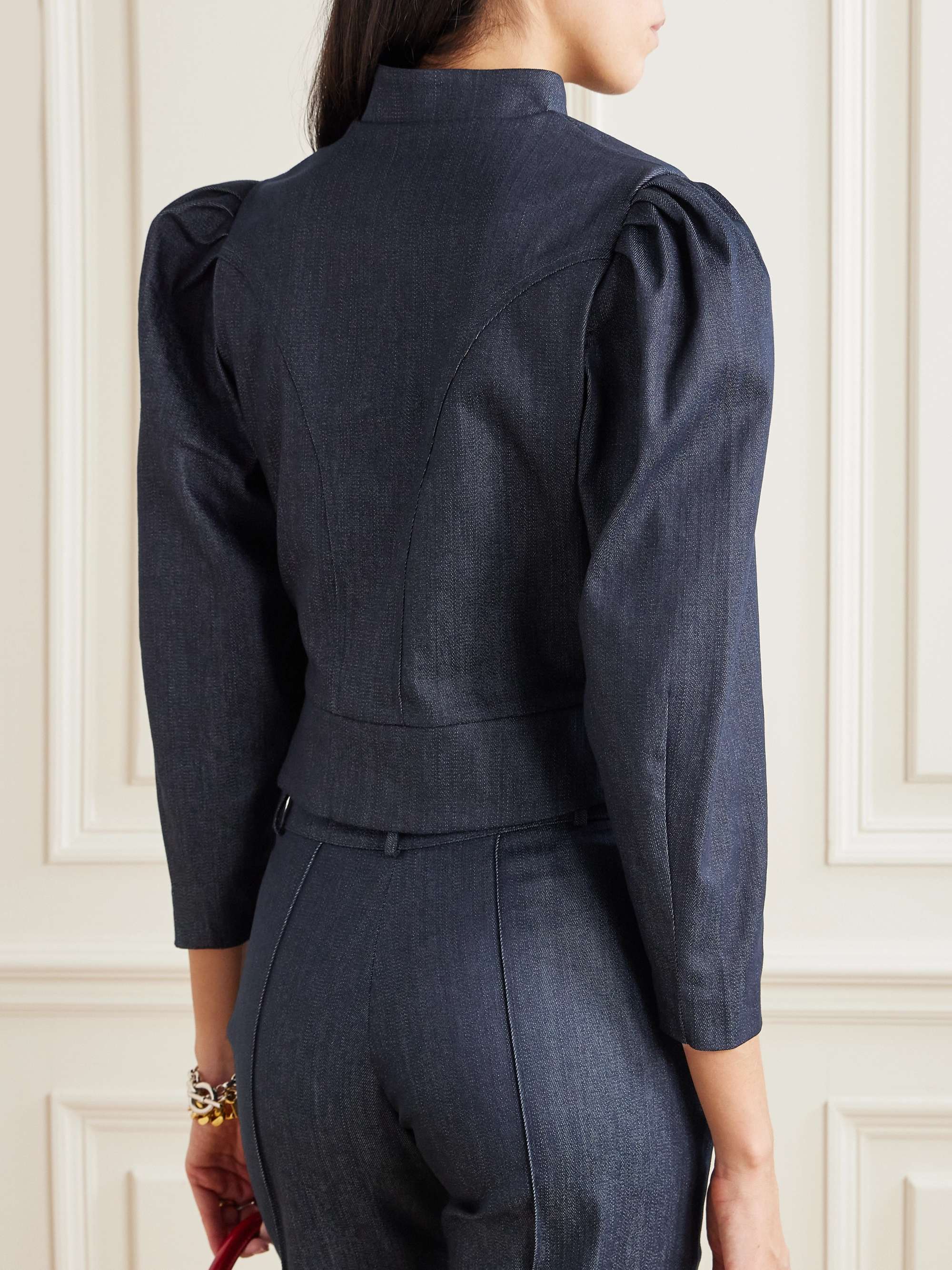 Amoako denim peplum jacket view