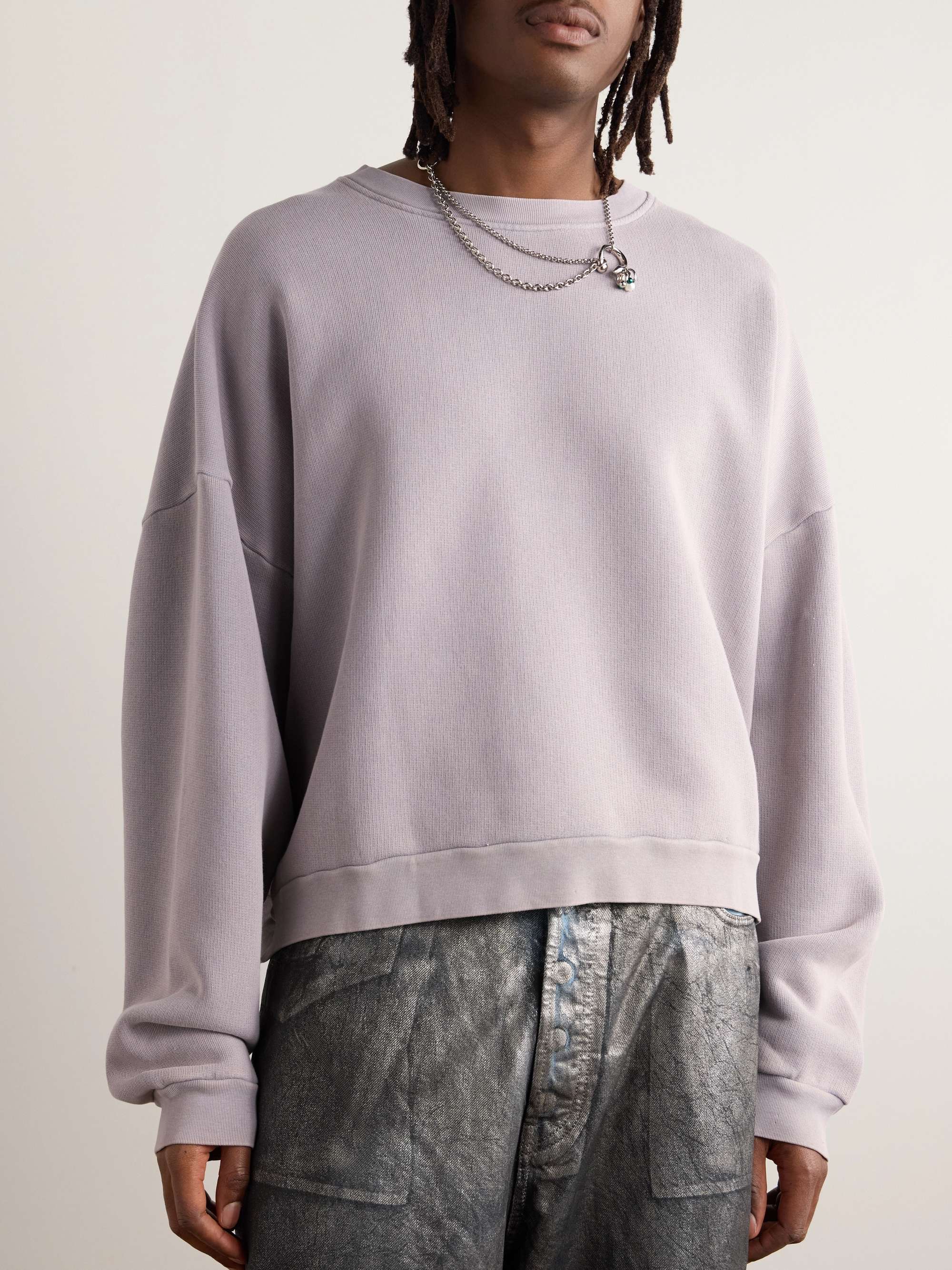Fester Garment-Dyed Cotton-Jersey Sweatshirt view