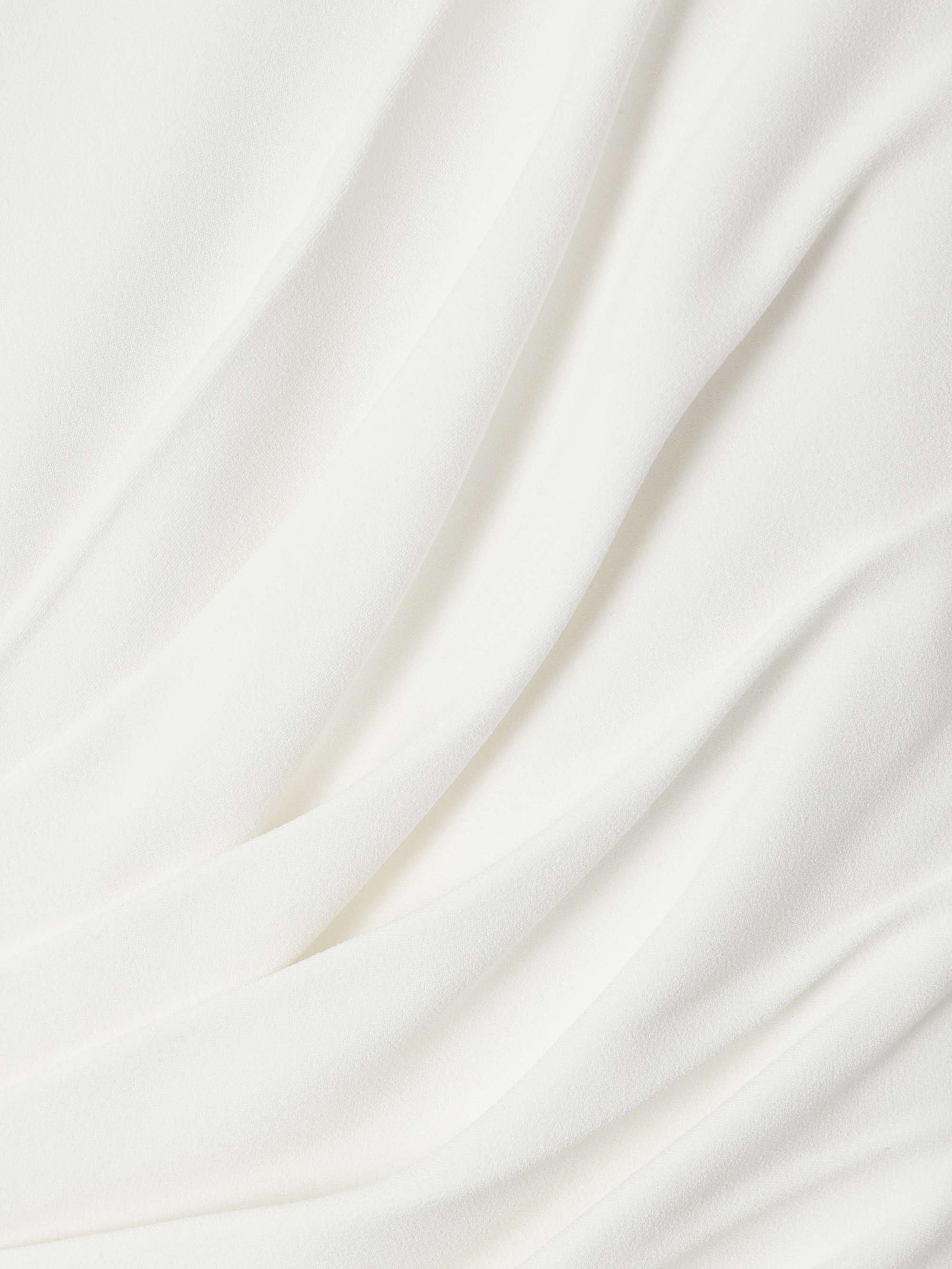 Train ruched crepe maxi skirt view