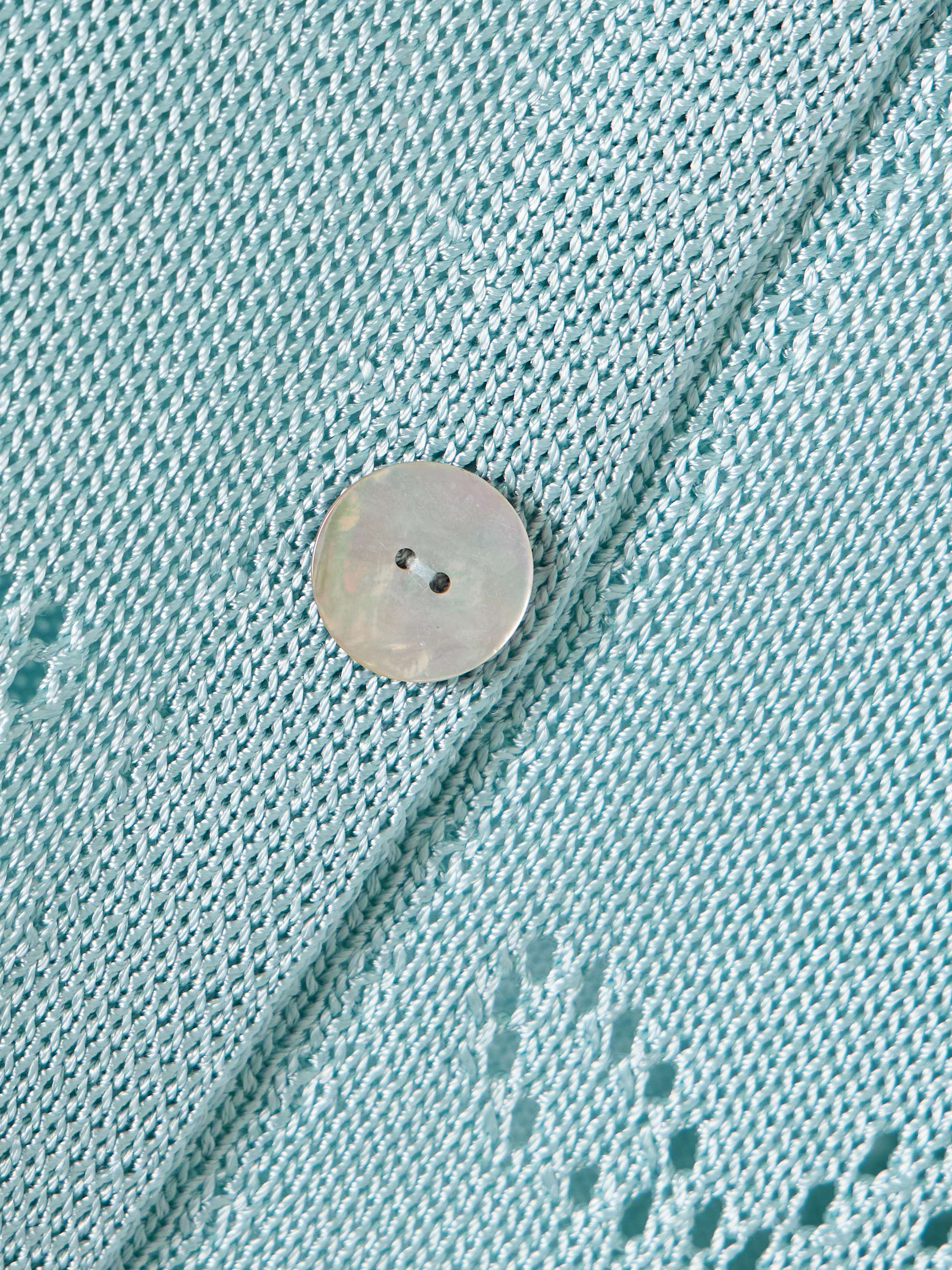 Ivy pointelle-knit cardigan view
