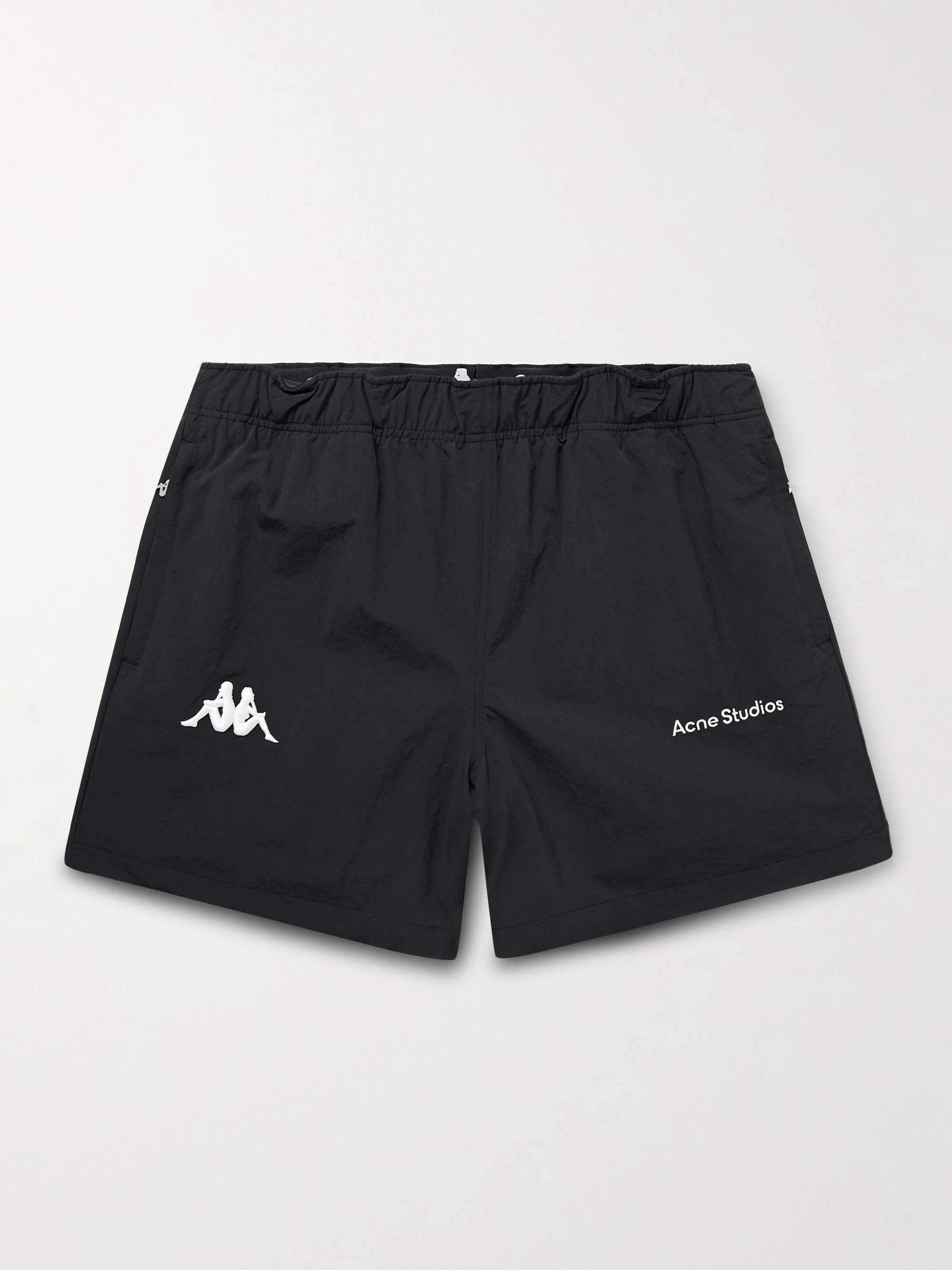 + Kappa Straight-Leg Logo-Embroidered Nylon Shorts view