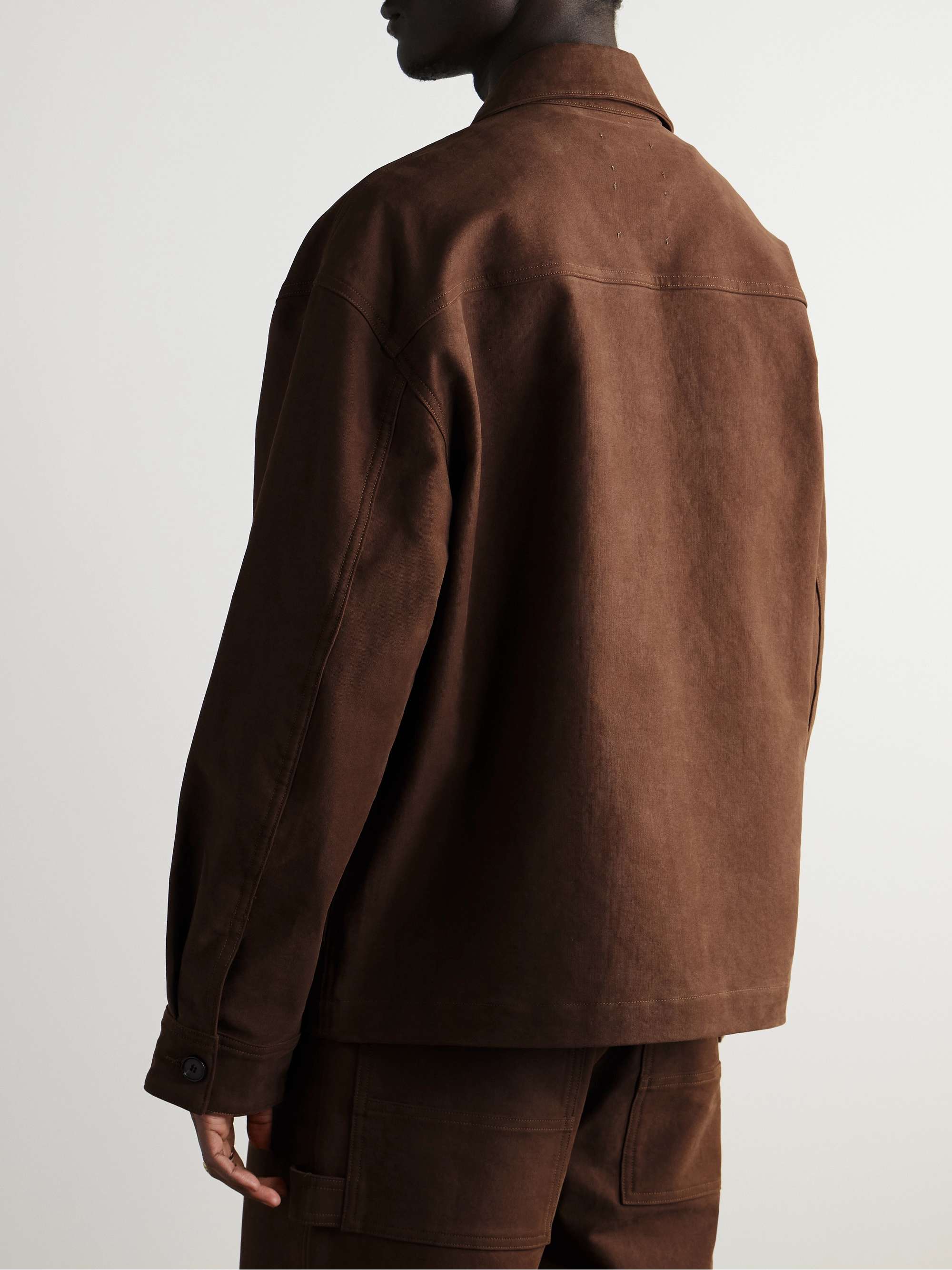 + RSVP GALLERY Erving Appliquéd Cotton-Canvas Jacket view