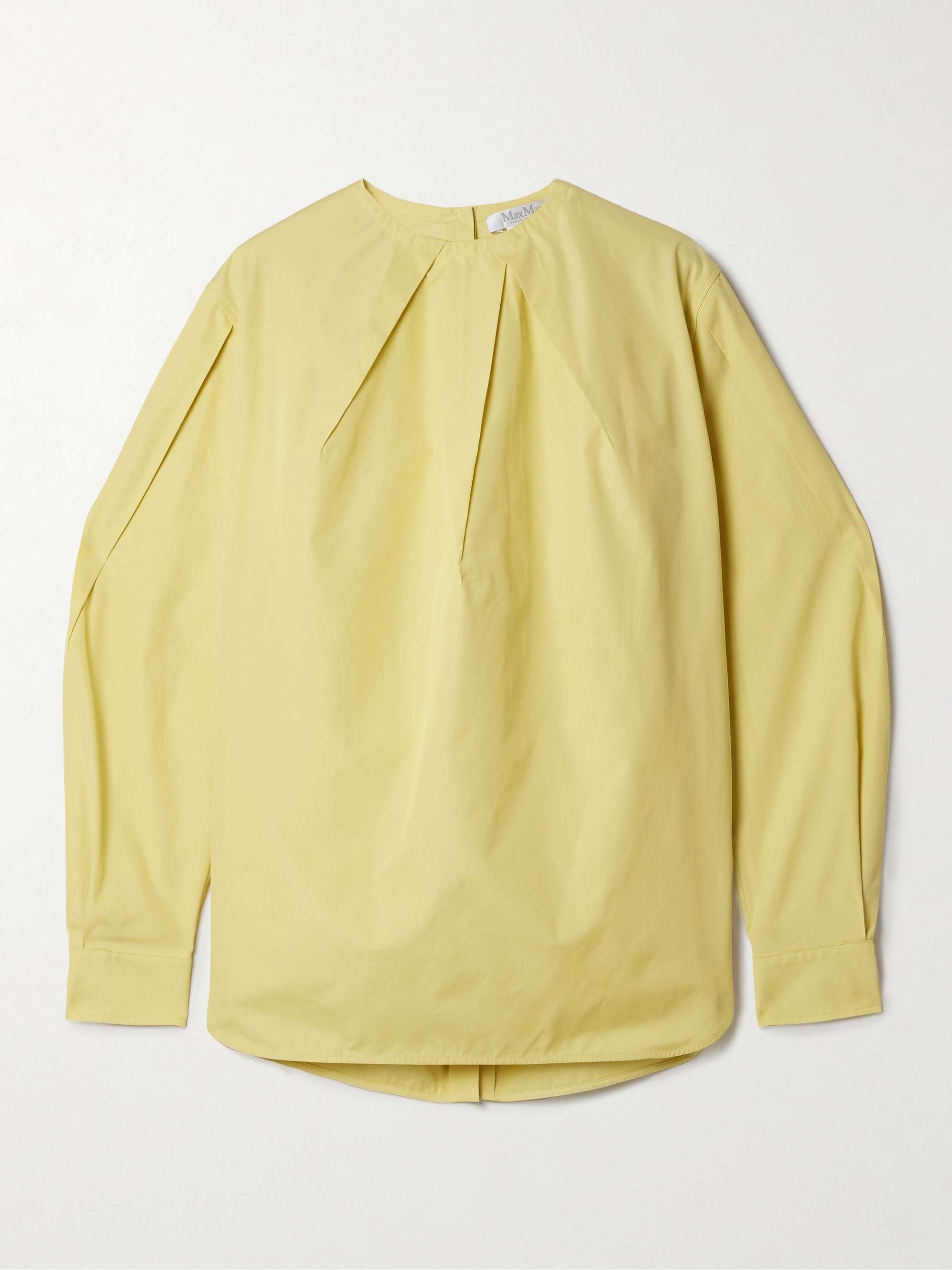 Olinto pleated cotton-poplin blouse view
