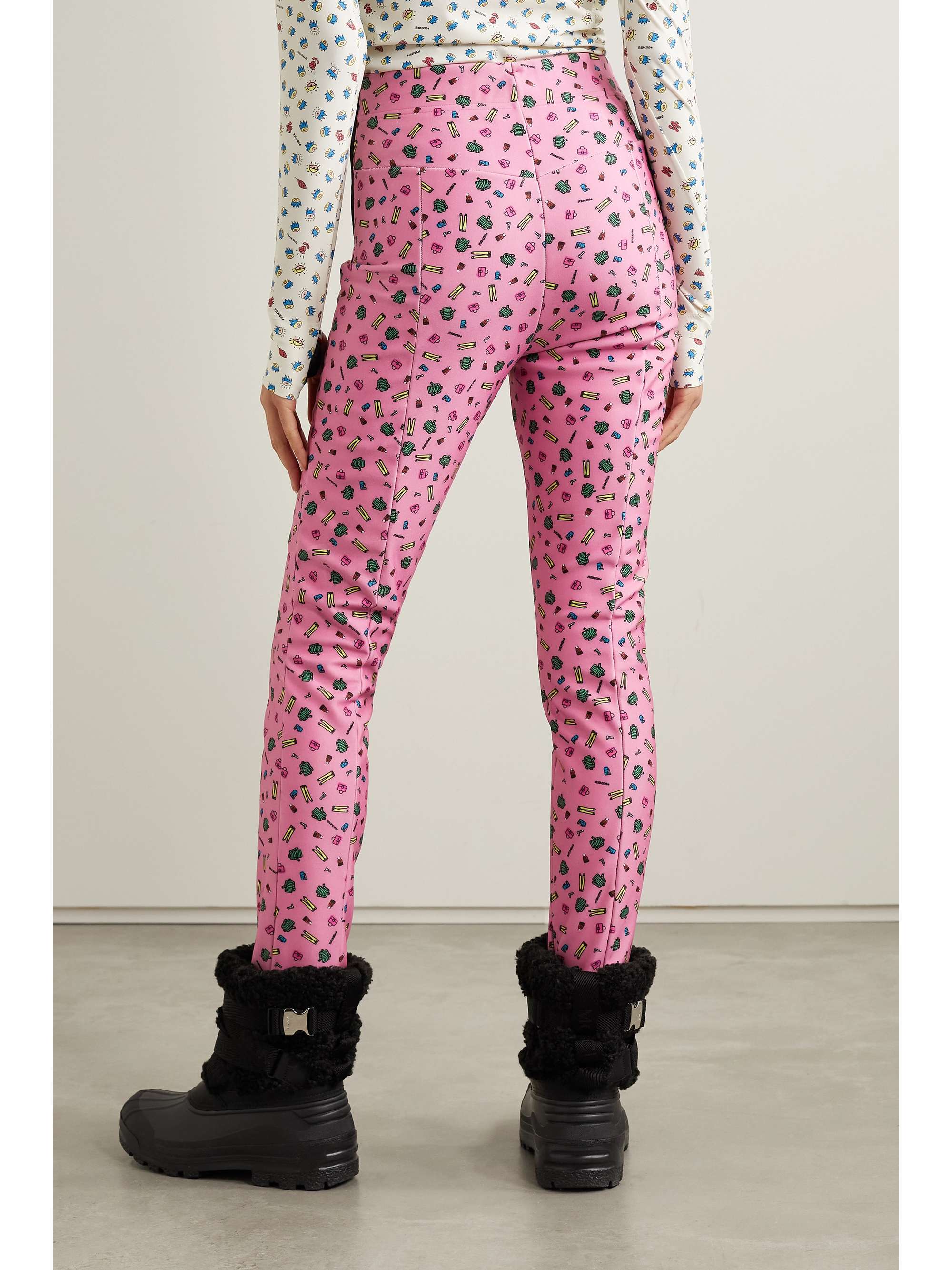 + 3 Moncler Grenoble printed stretch-jersey stirrup pants view