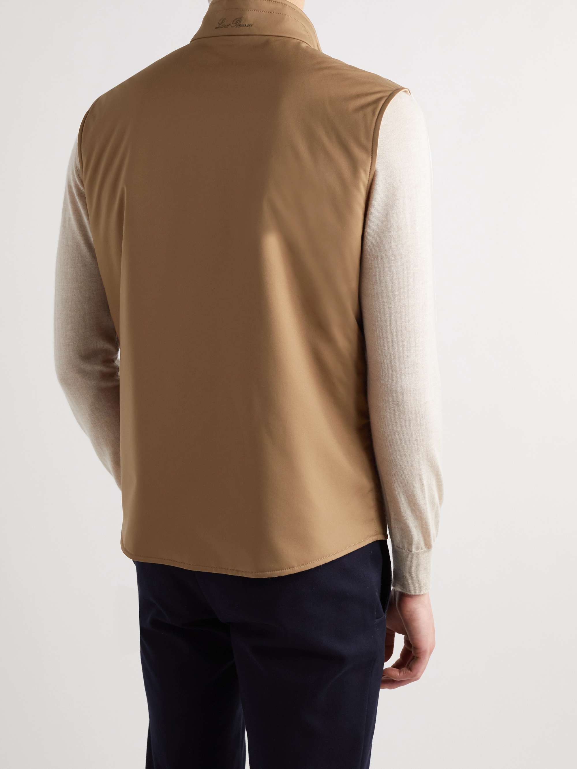Marlin Reversible Shell and Linen and Silk-Blend Gilet view