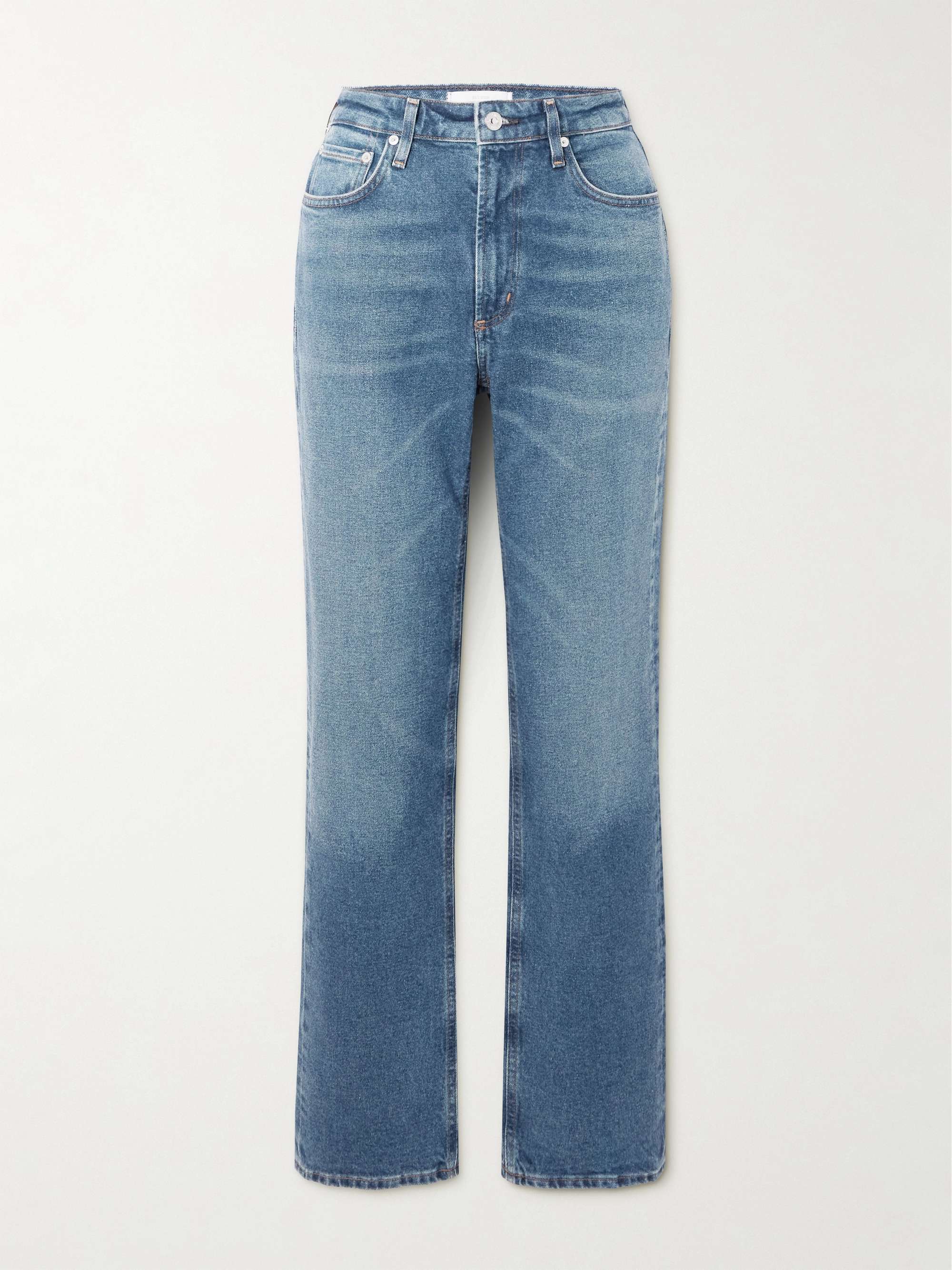 Zurie high-rise straight-leg jeans view