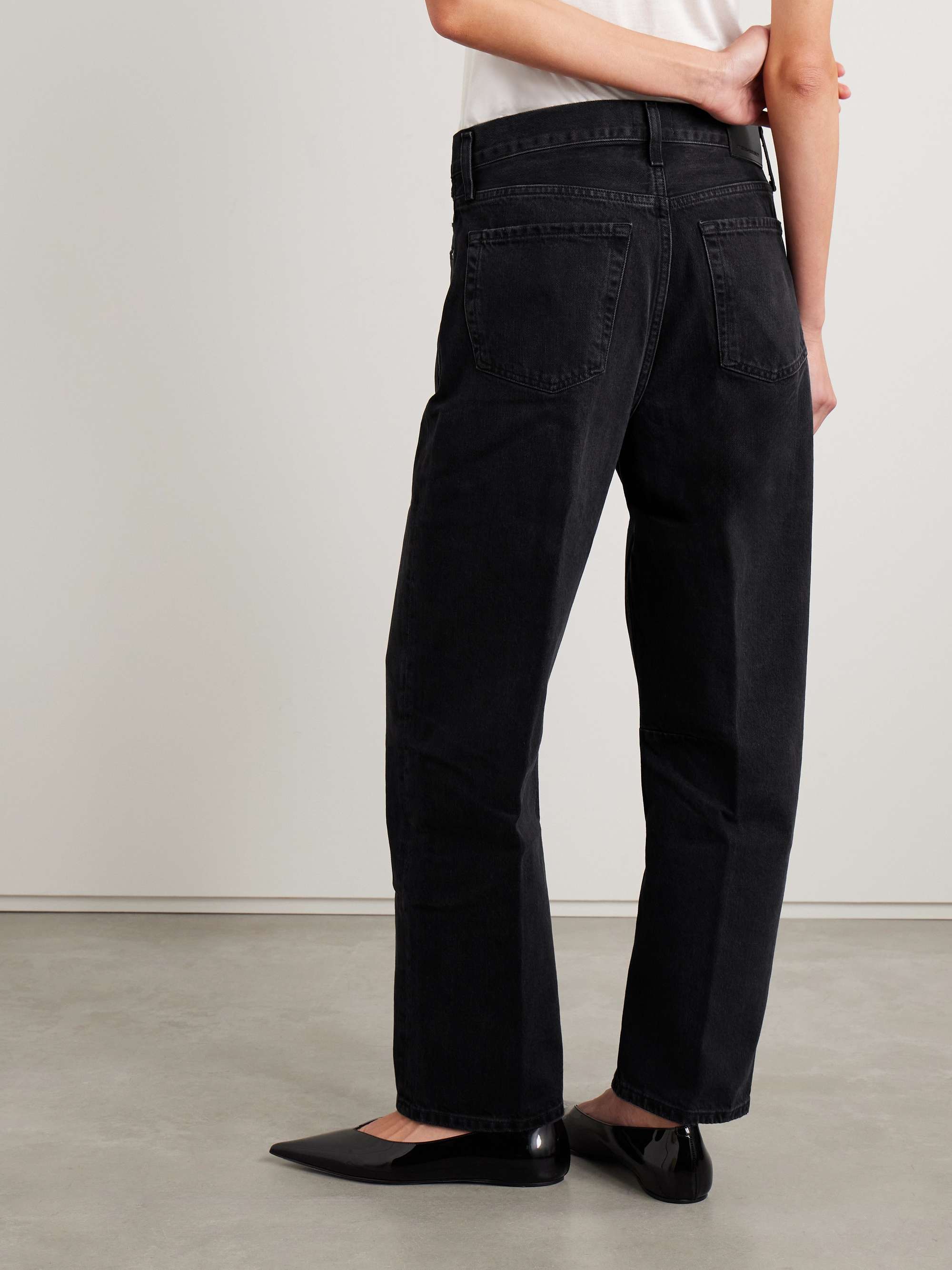 Miro mid-rise barrel-leg jeans view