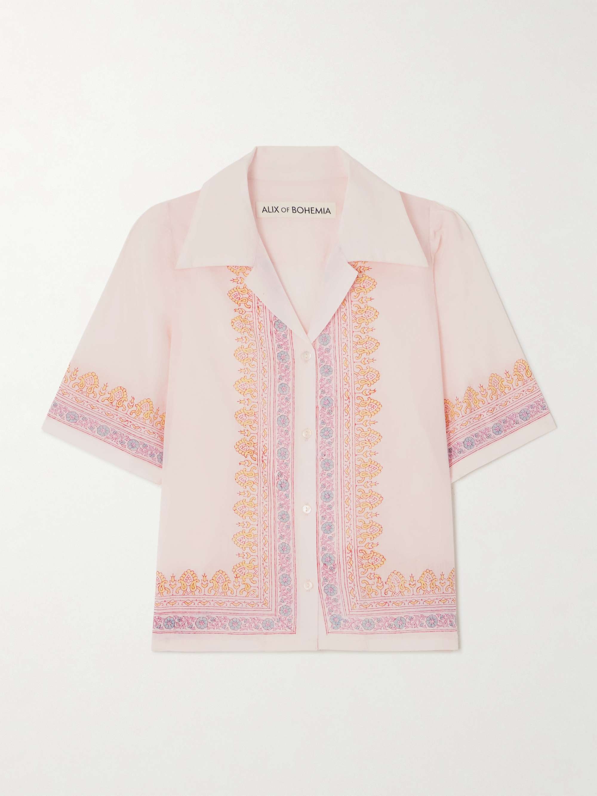 Ophelia printed cotton-voile shirt view