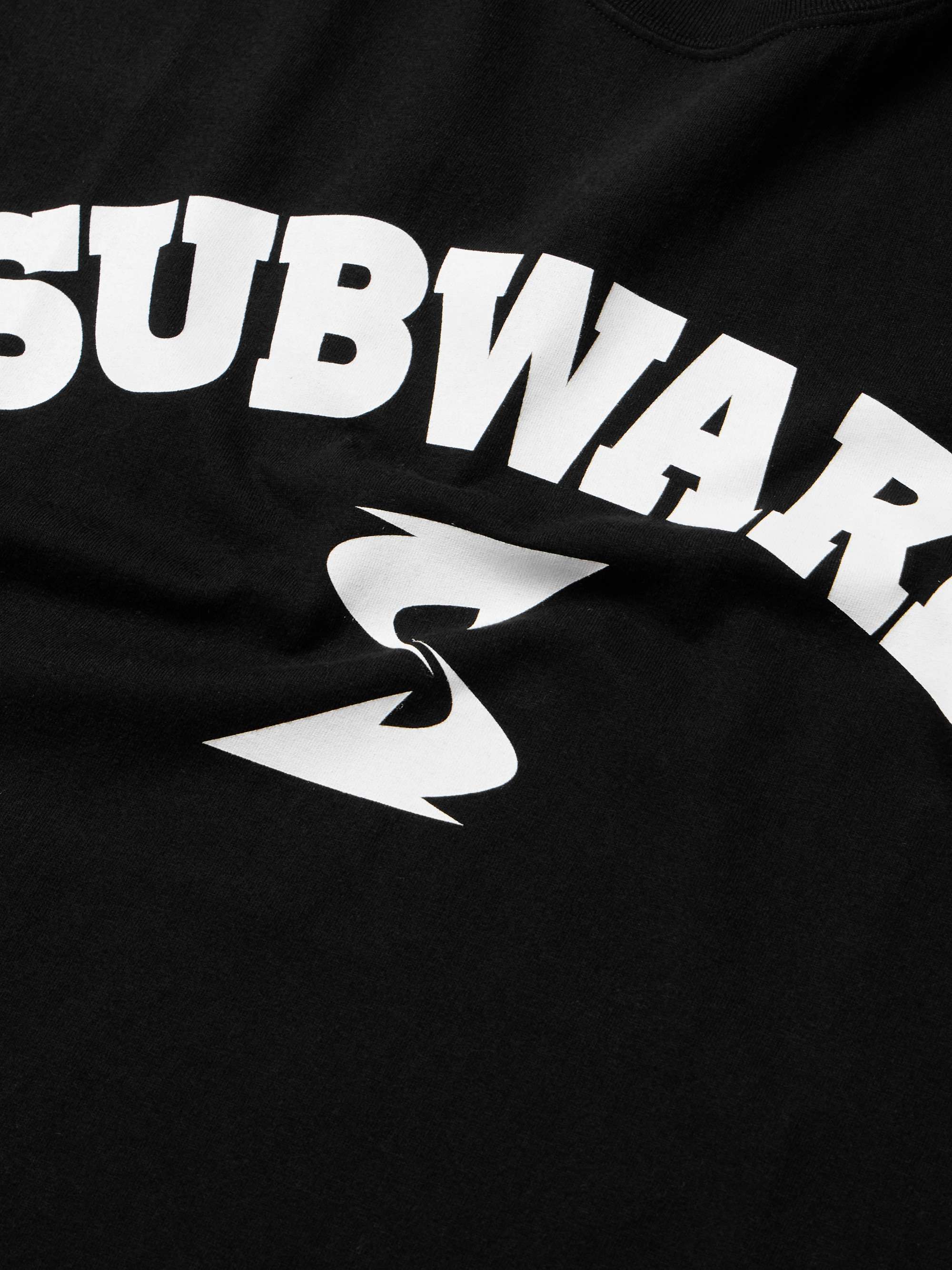 + SUBWARE Logo-Print Appliquéd Cotton-Jersey T-Shirt view