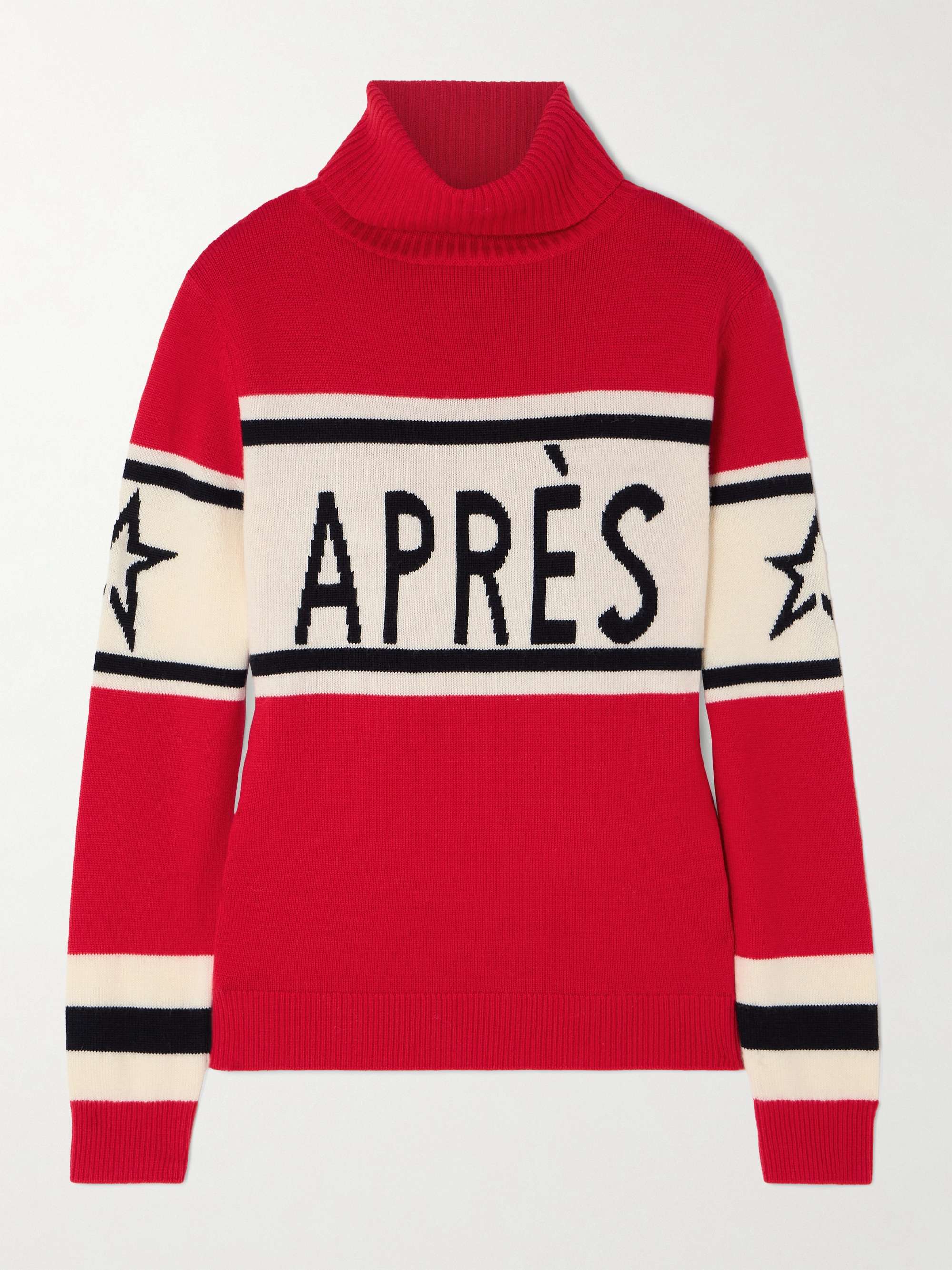 Schild intarsia merino wool turtleneck sweater view