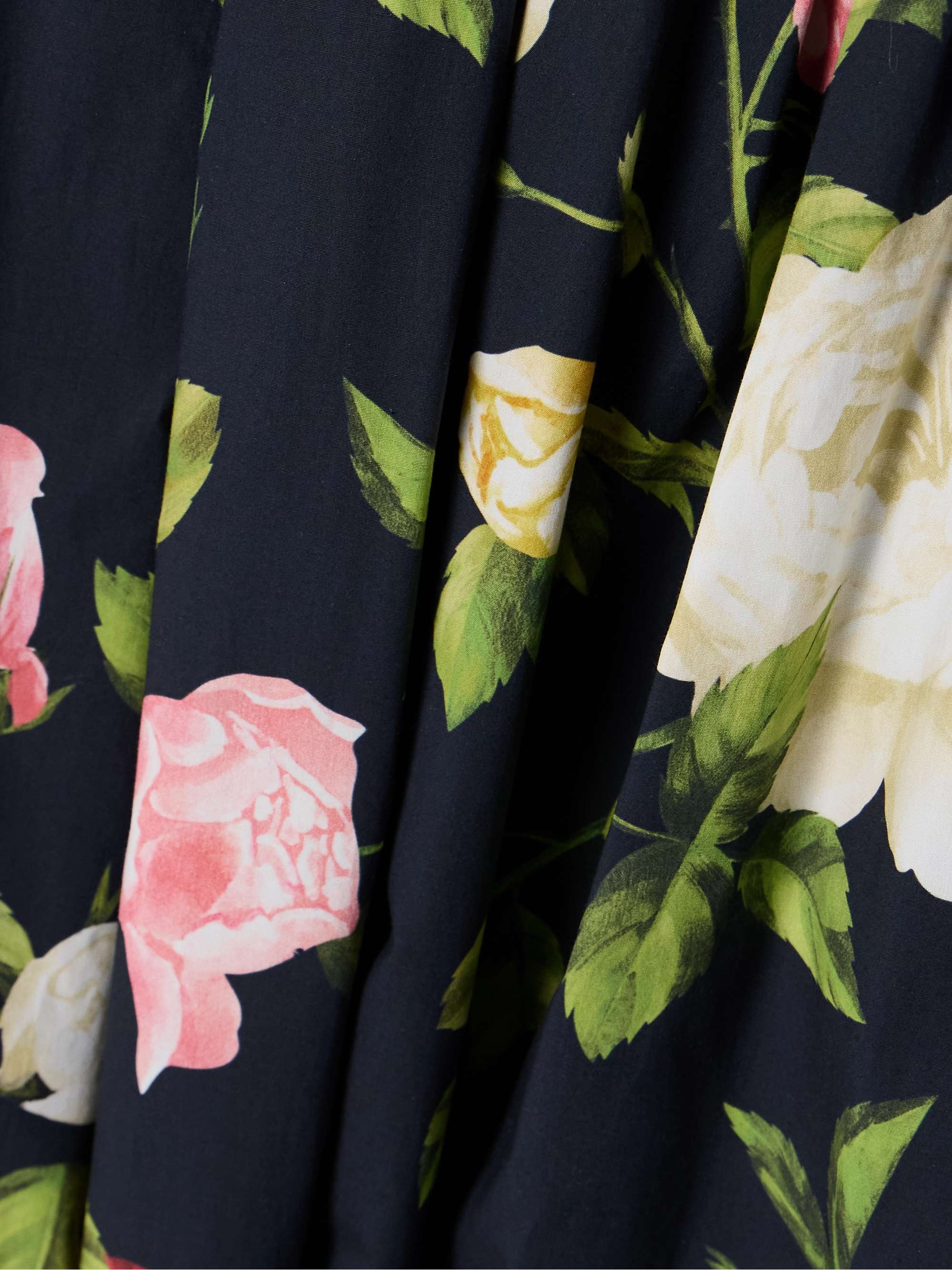 Wrap-effect floral-print cotton-blend poplin midi dress view