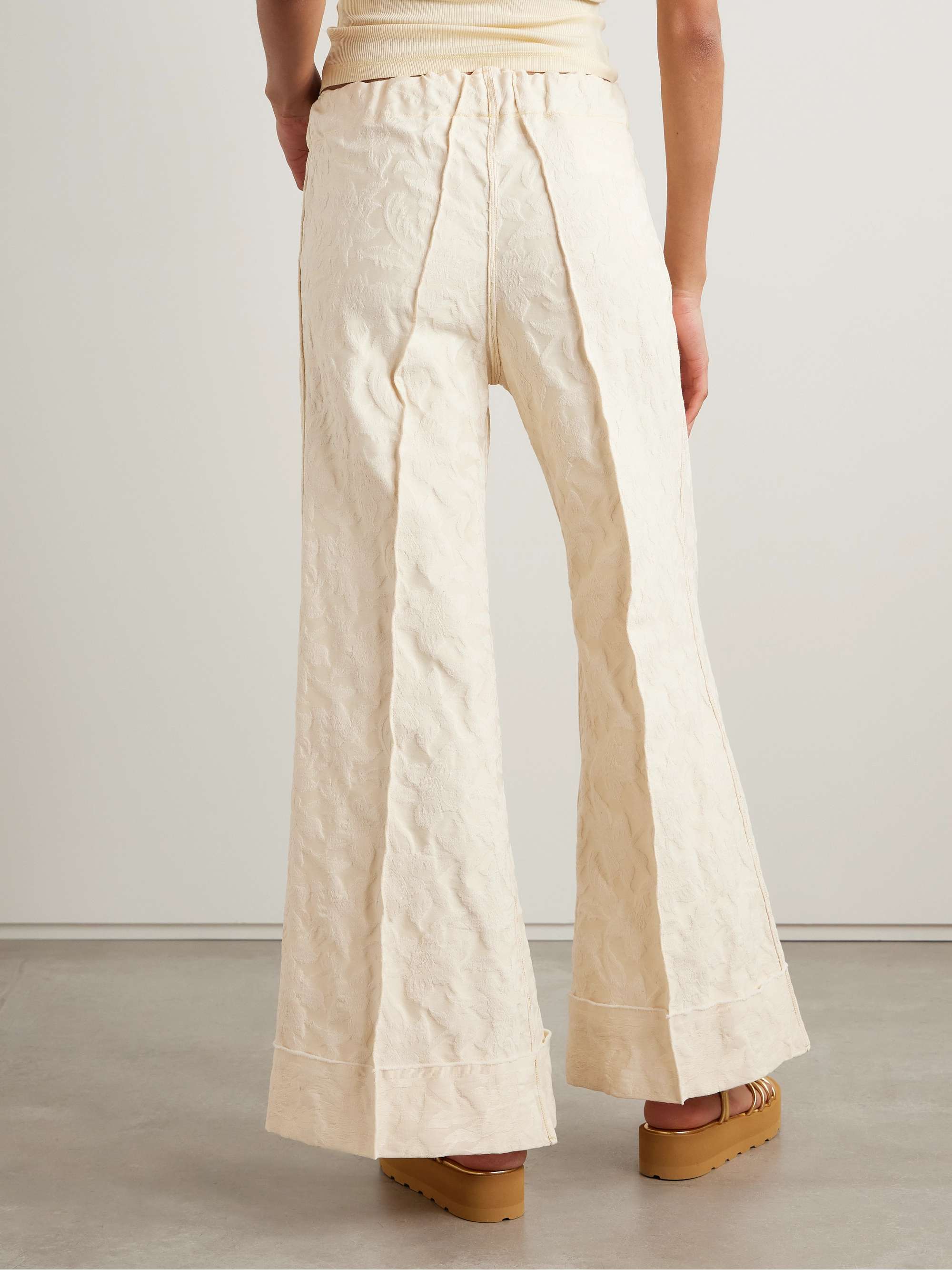 Pierrot cotton-blend jacquard pants view