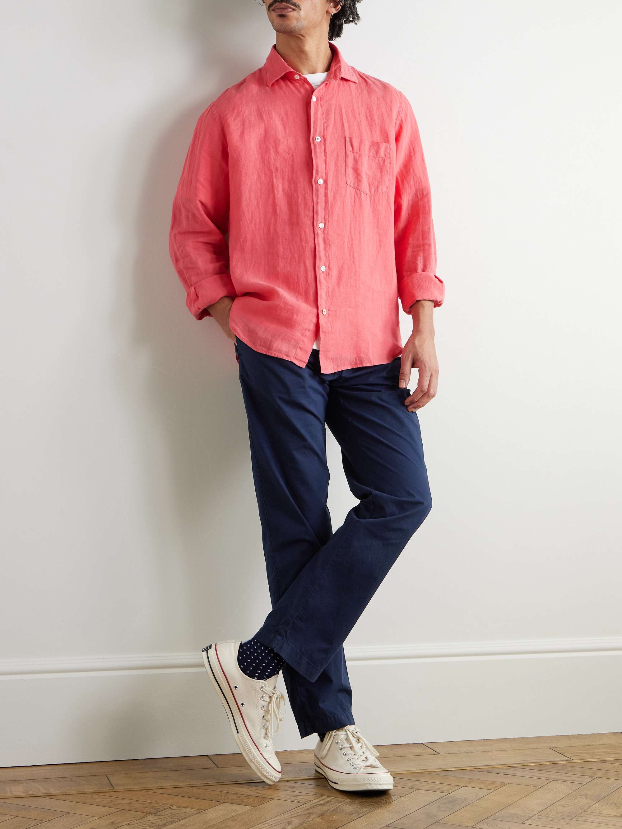 Tanker Slim-Fit Straight-Leg Cotton Drawstring Trousers view