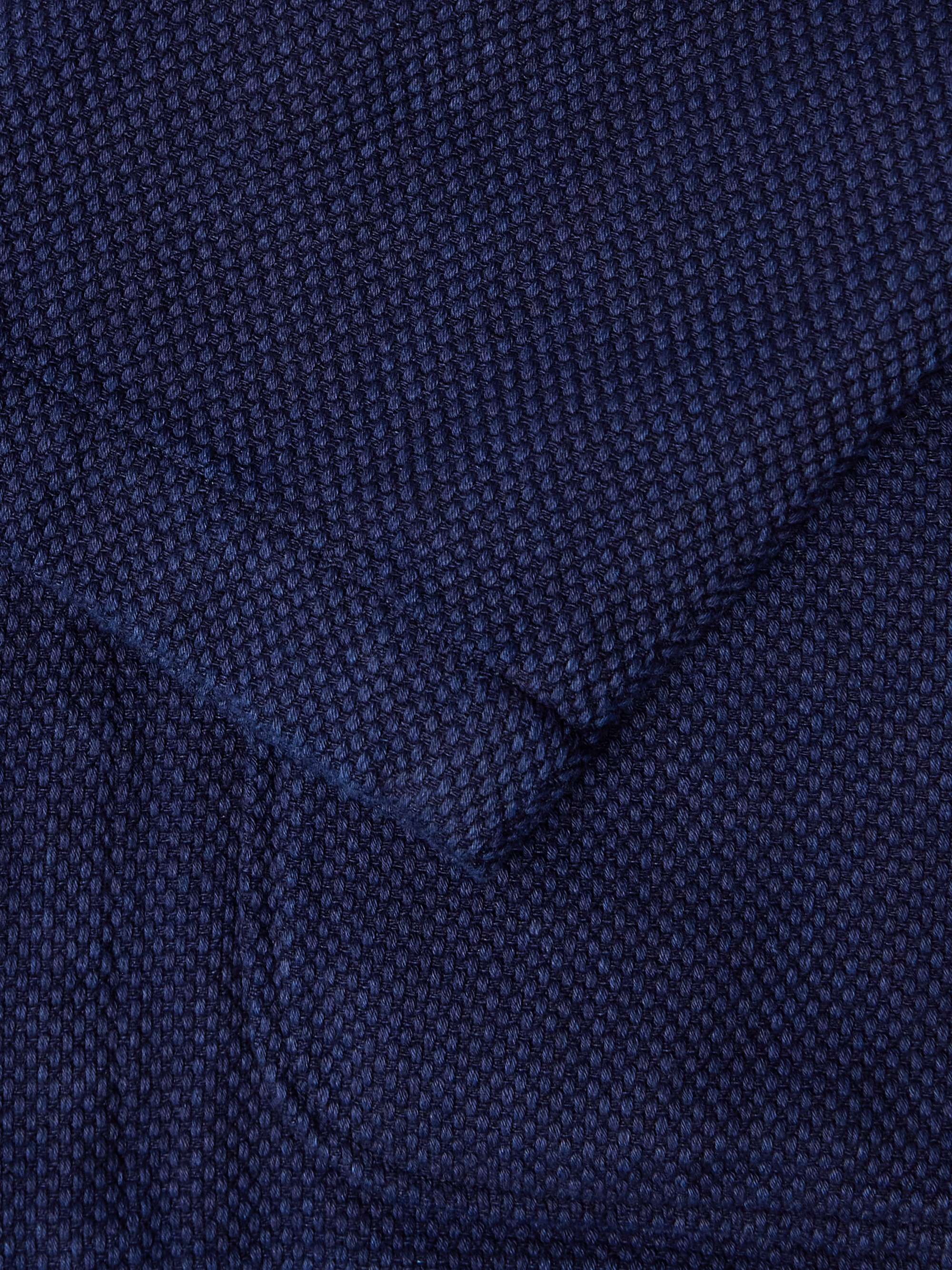 Sashiko Indigo-Dyed Cotton Suit Jacket view