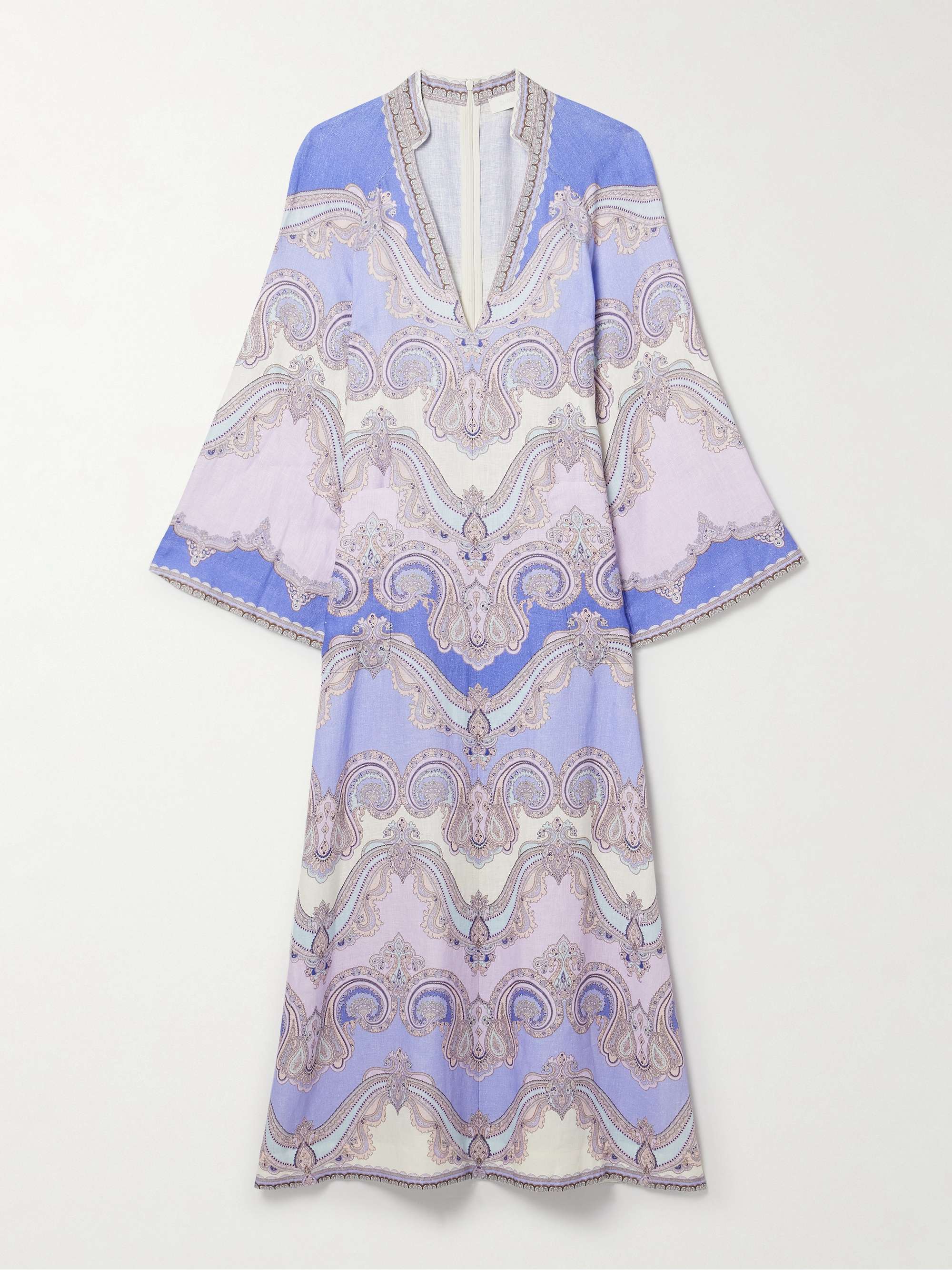Maxine printed linen midi dress view