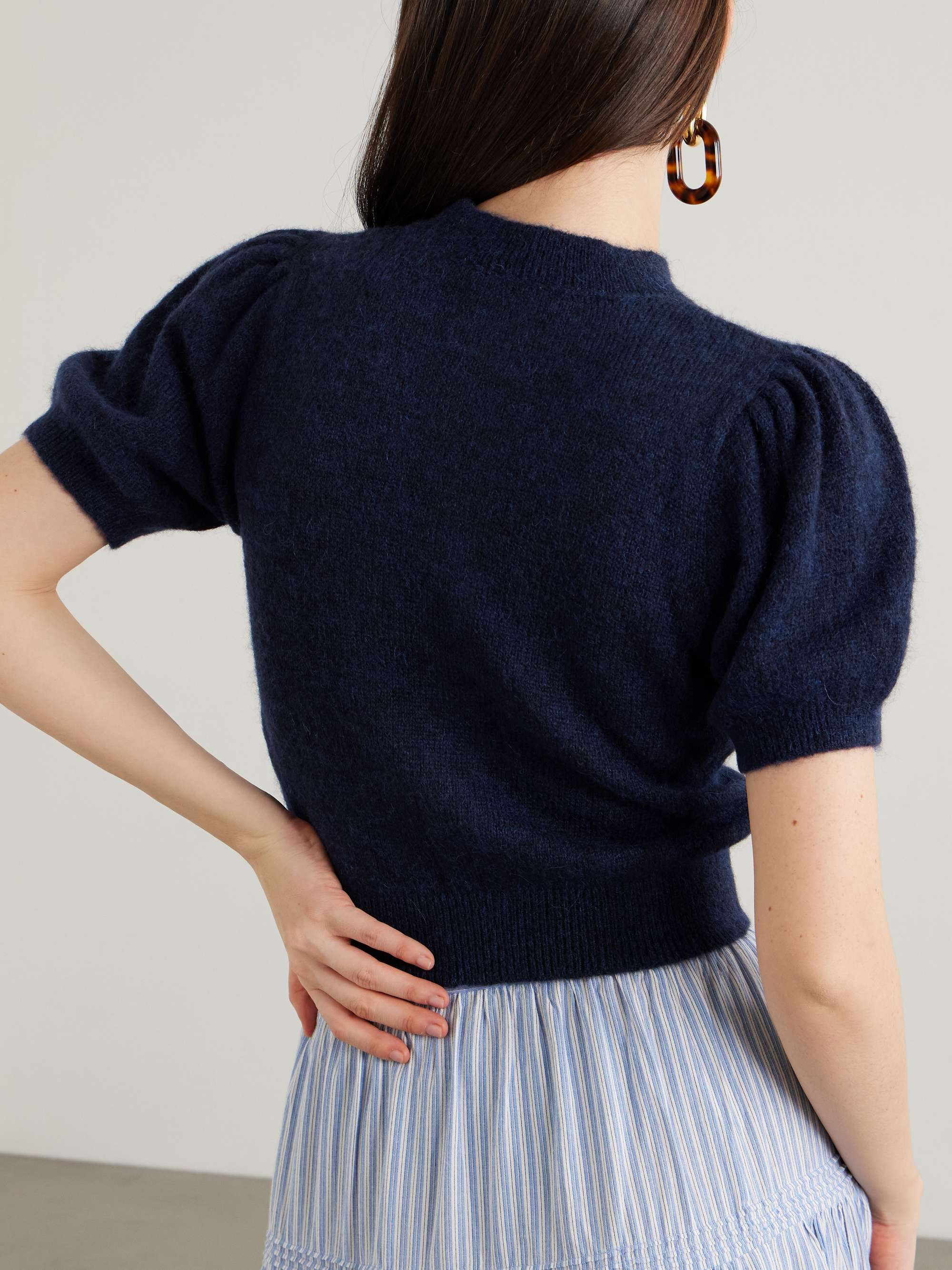 Anisa alpaca-blend cardigan view