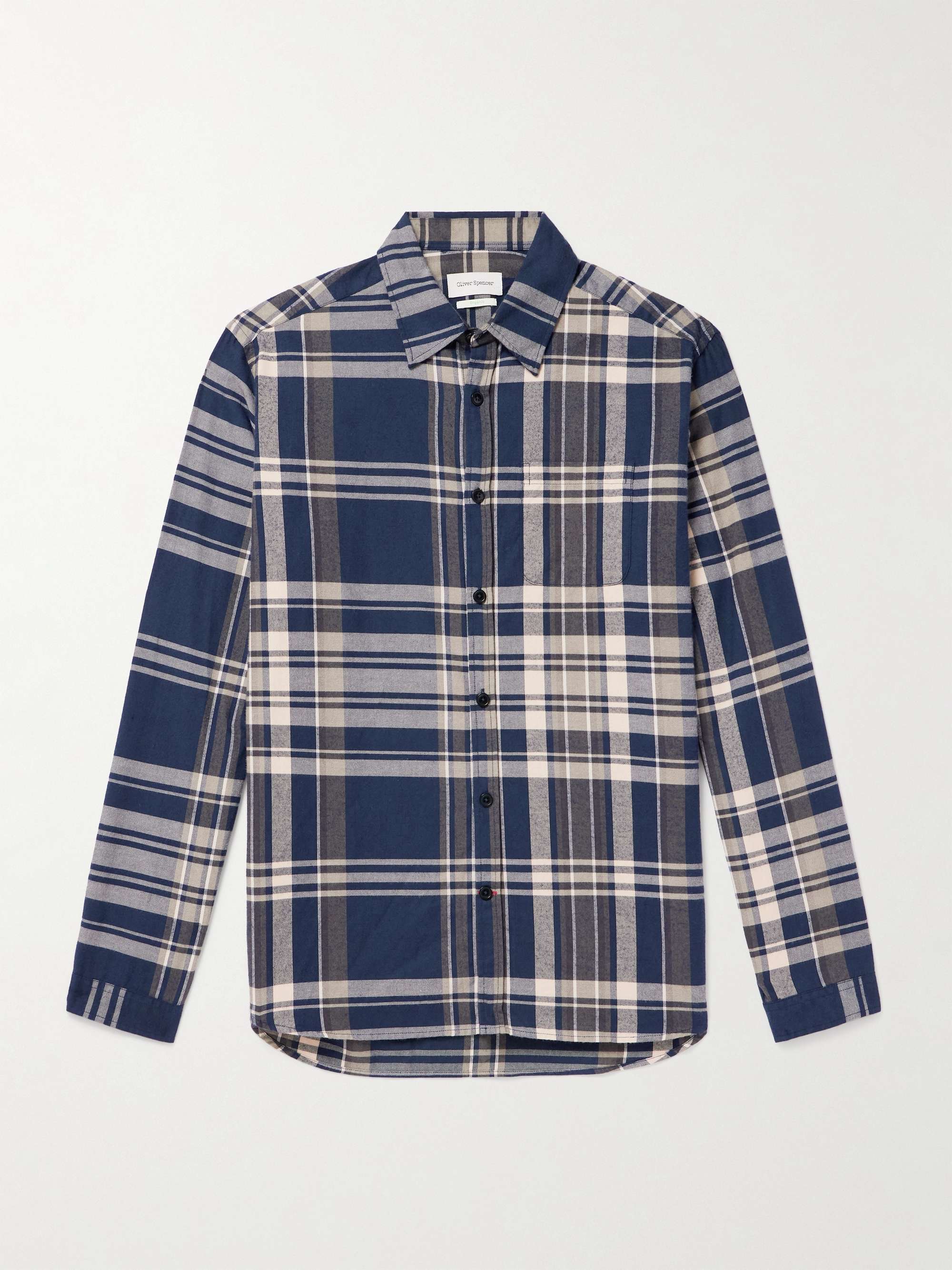 New York Special Checked Organic Cotton-Twill Shirt view