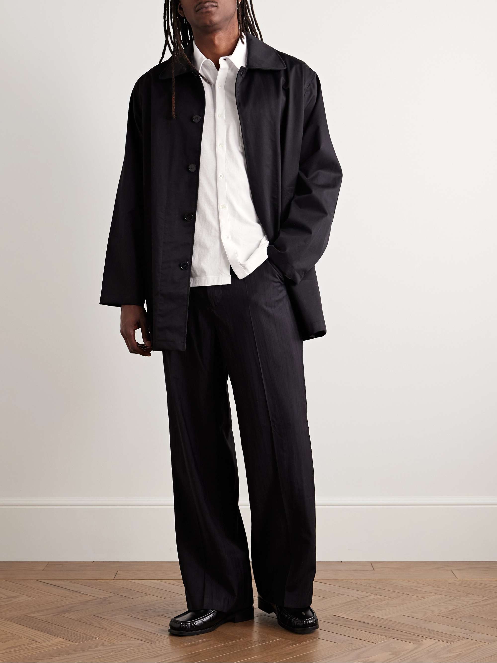 Clean Finish Slim-Fit Cotton-Jersey Shirt view