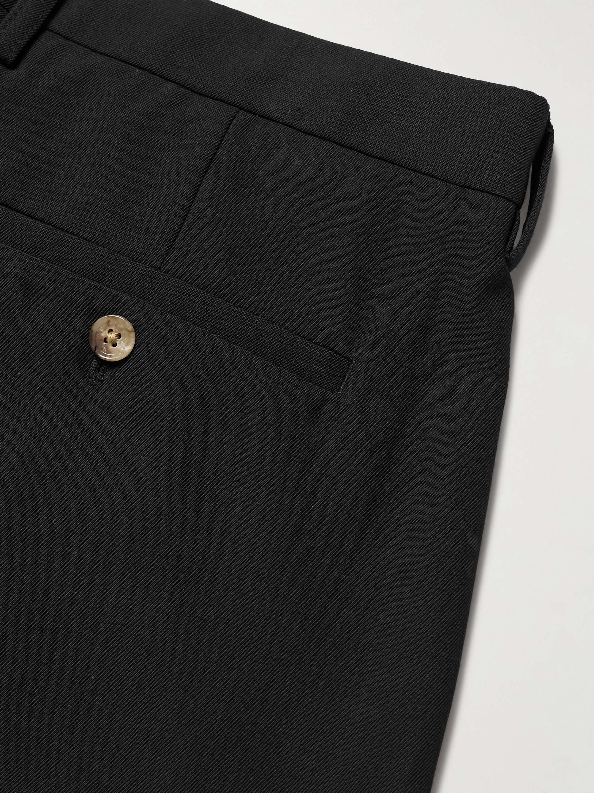 Fritz 1728 Straight-Leg Pleated Recycled-Twill Trousers view