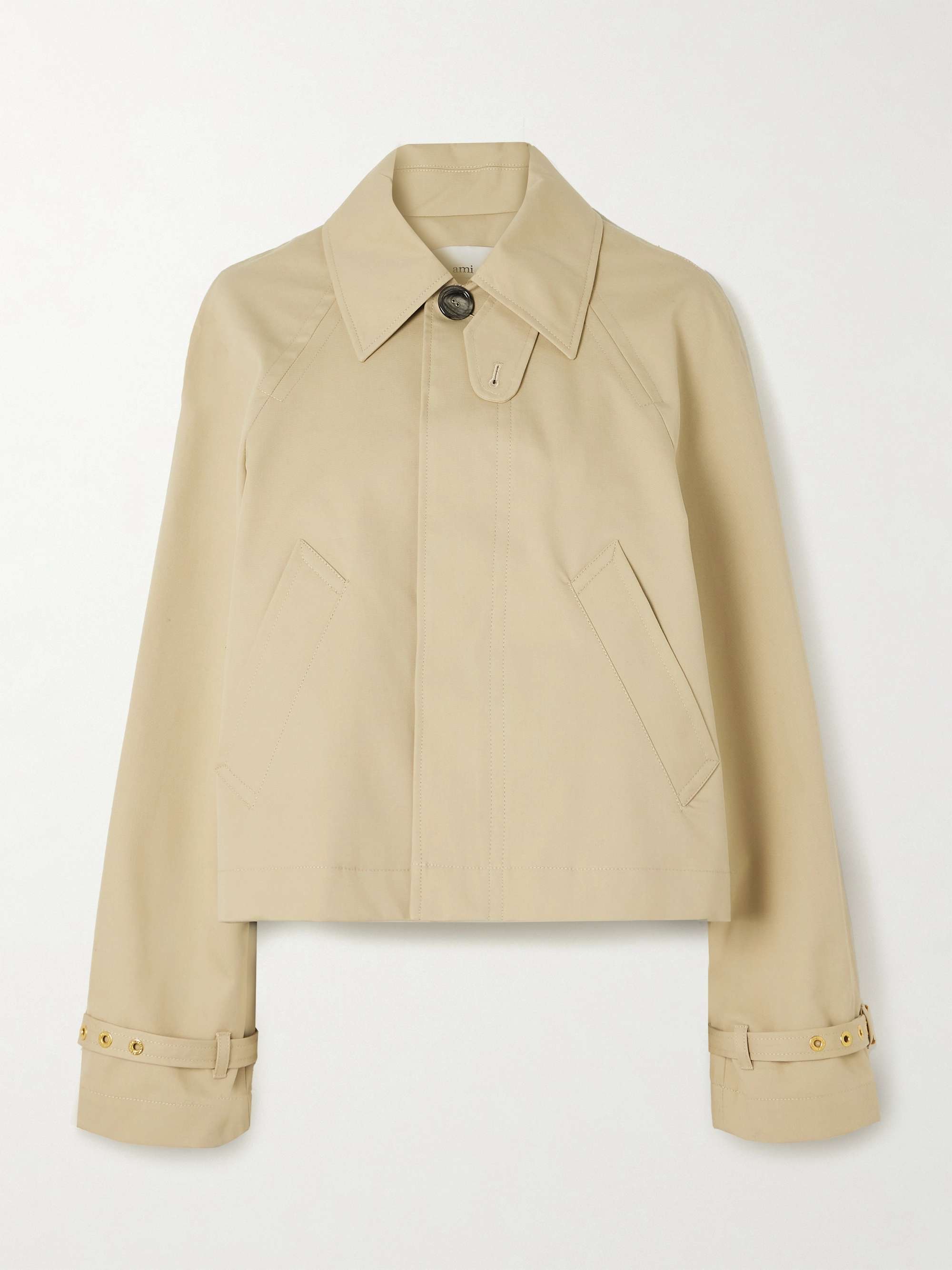 Cropped cotton-canvas jacket view
