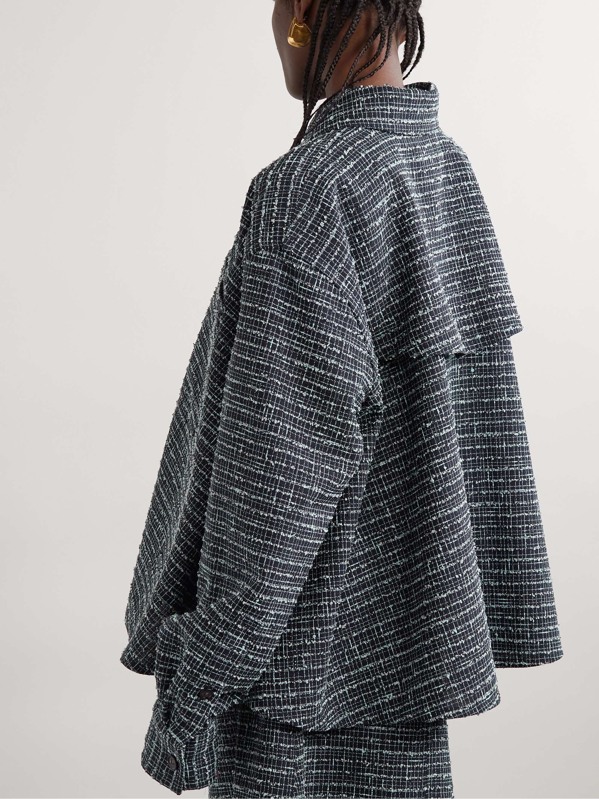 Oversized tweed shirt view