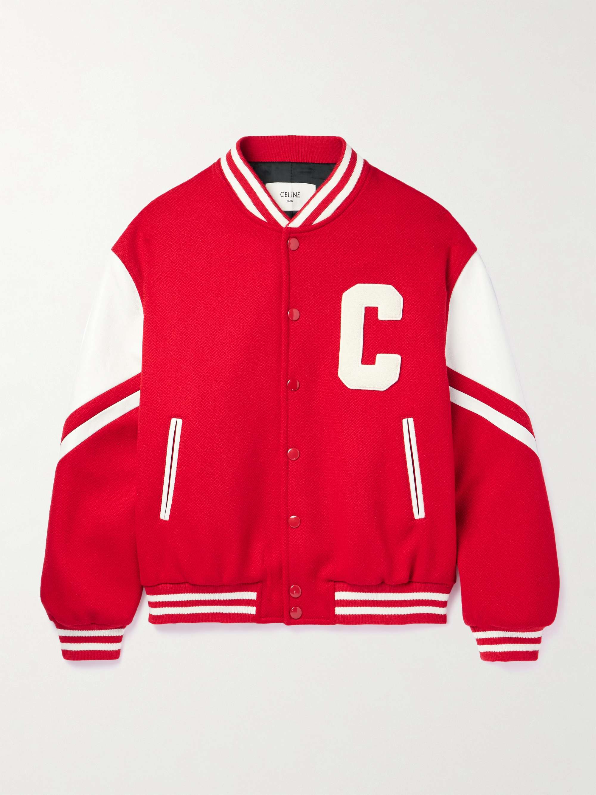 Jackson Logo-Appliquéd Wool-Blend Varsity Jacket view