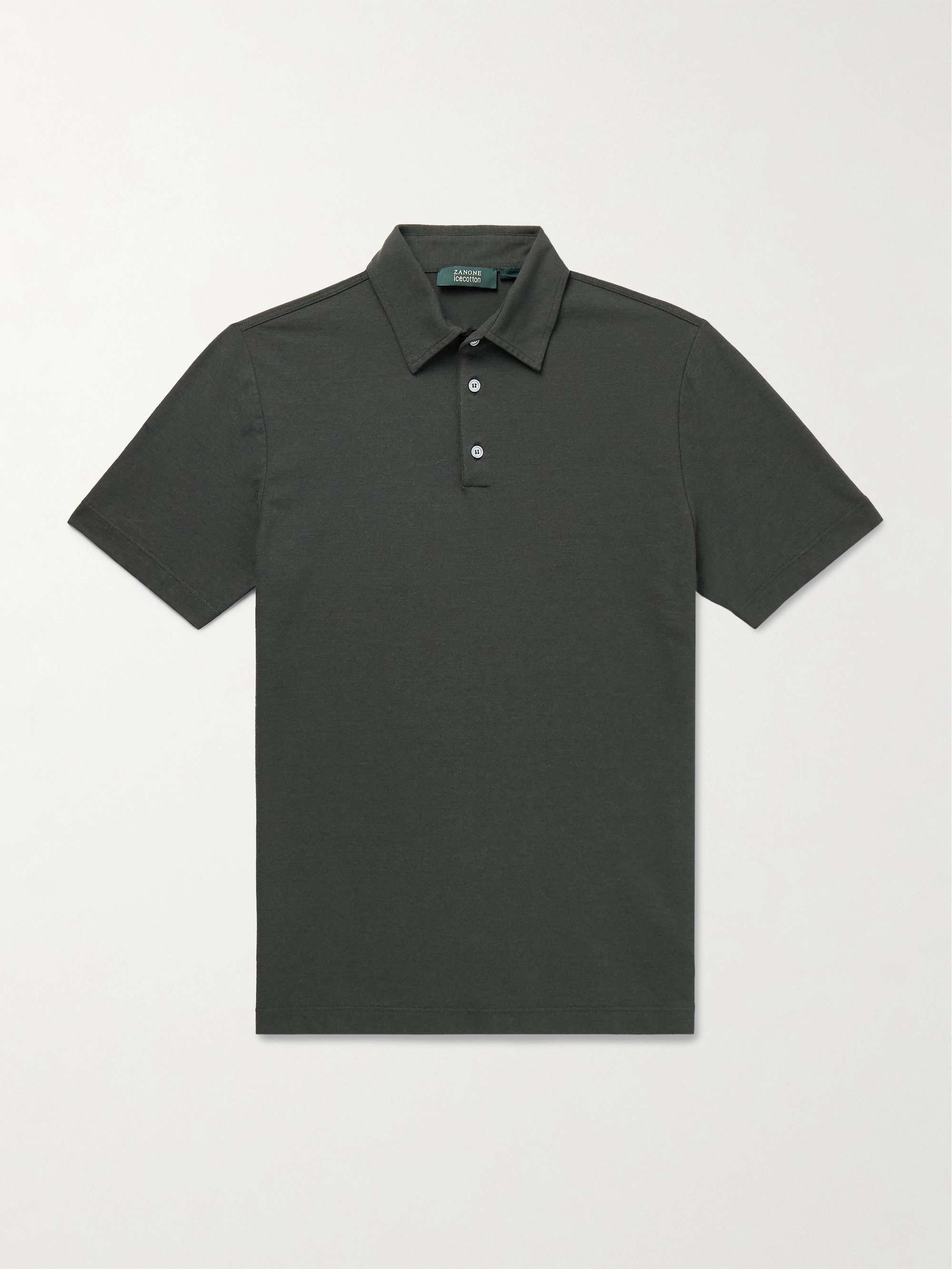 Slim-Fit Ice Cotton Polo Shirt view