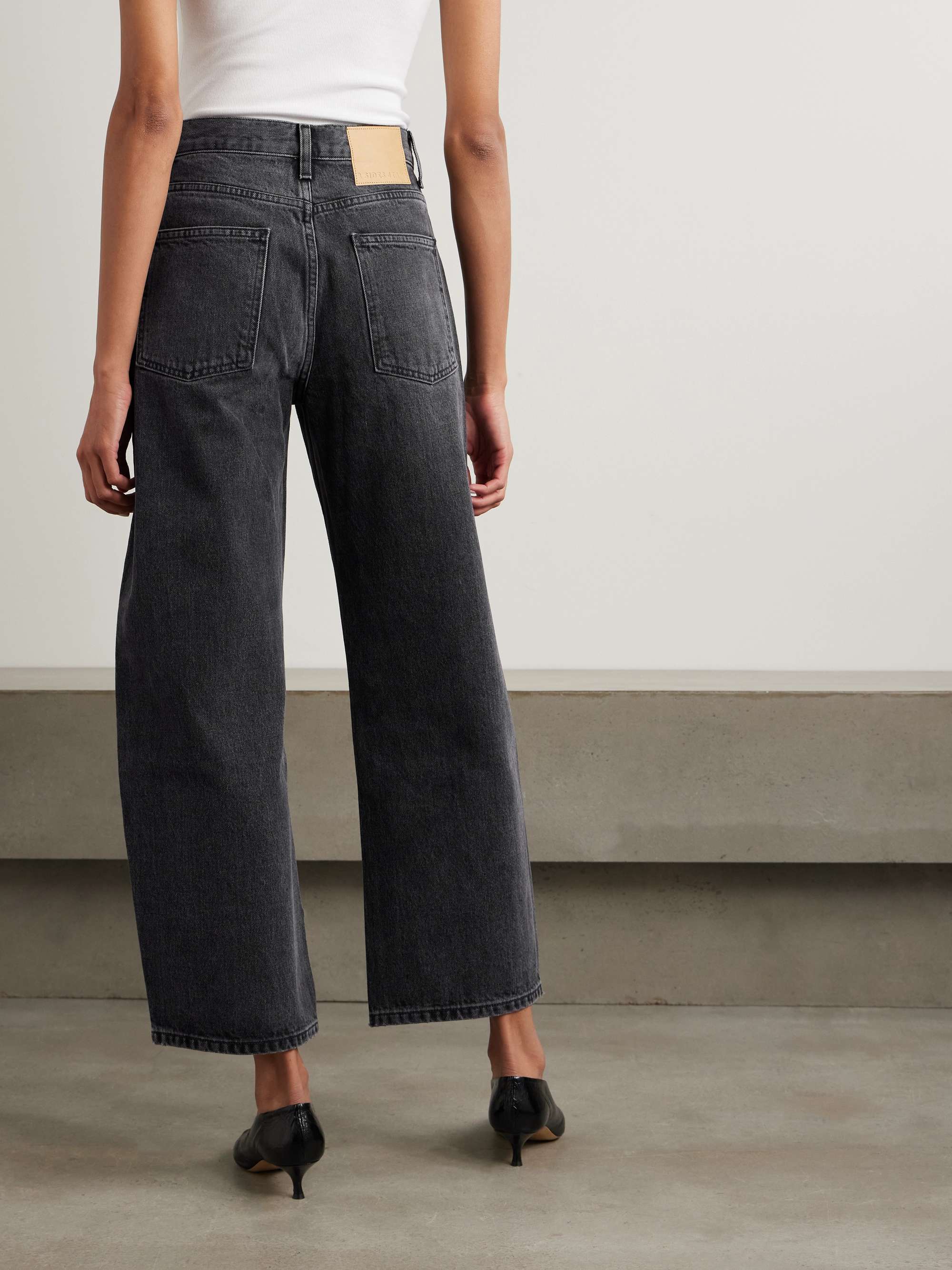 Leroy mid-rise wide-leg jeans view