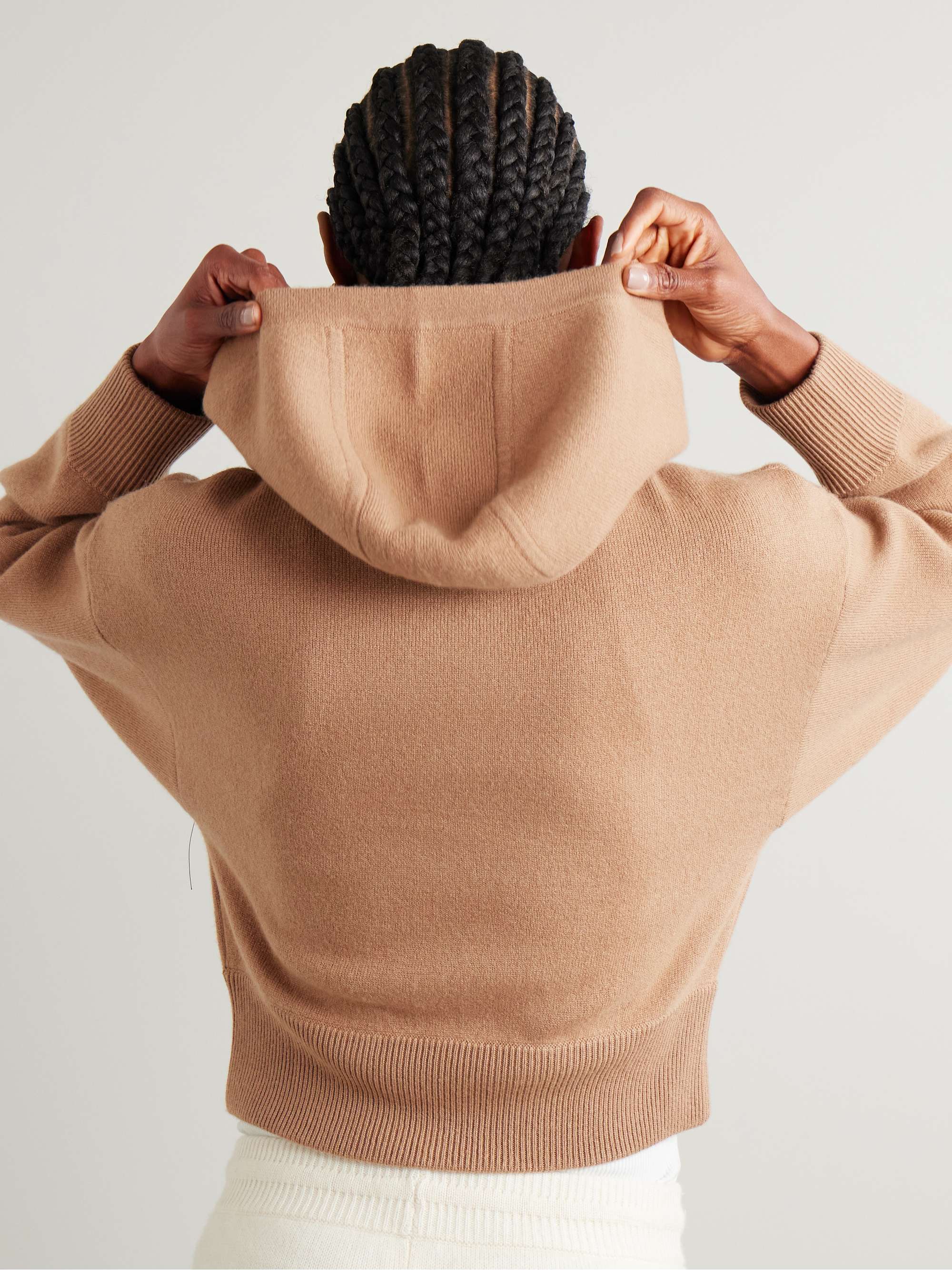 Lilia cropped cashmere hoodie view