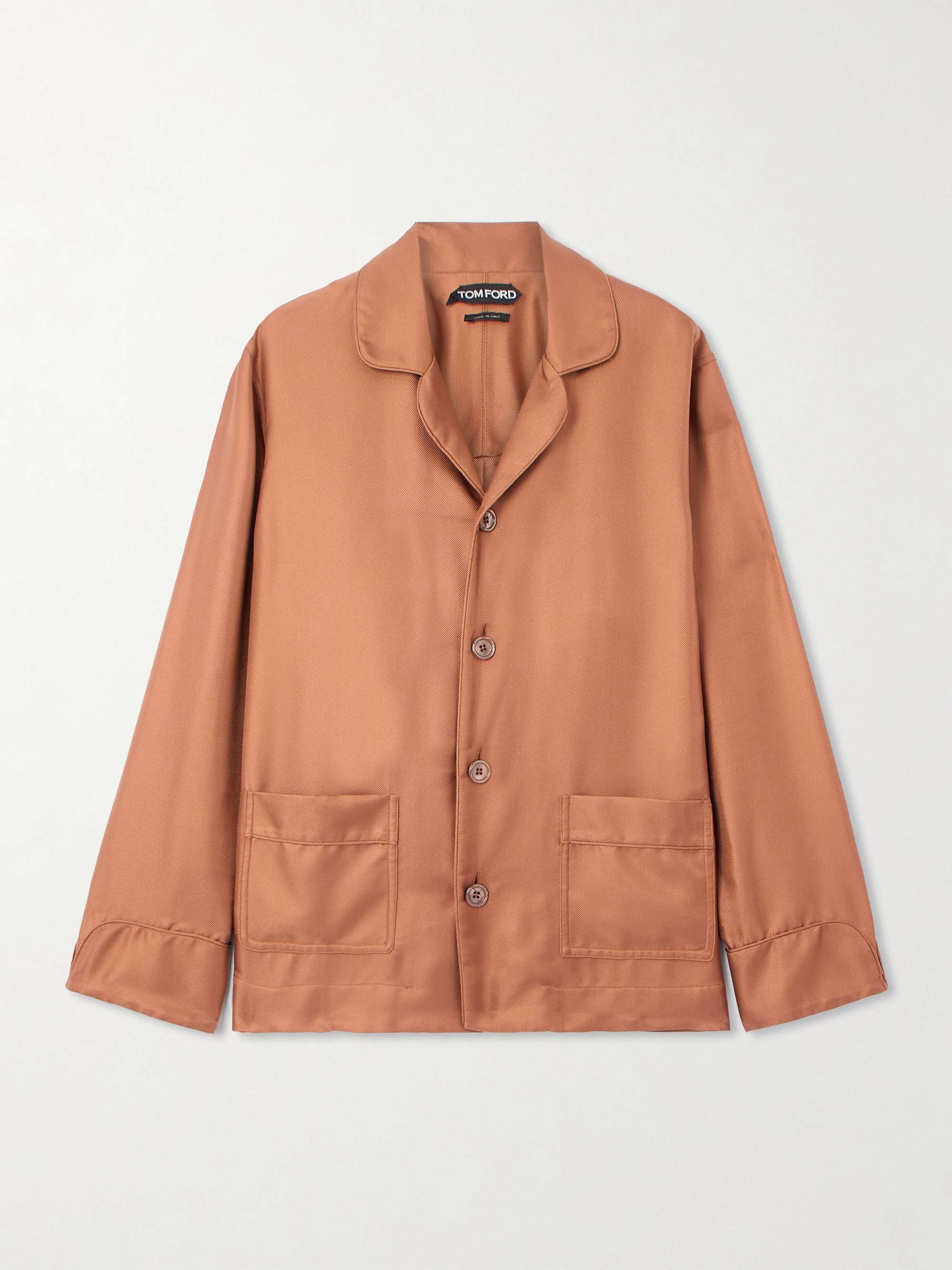 Silk-twill shirt view