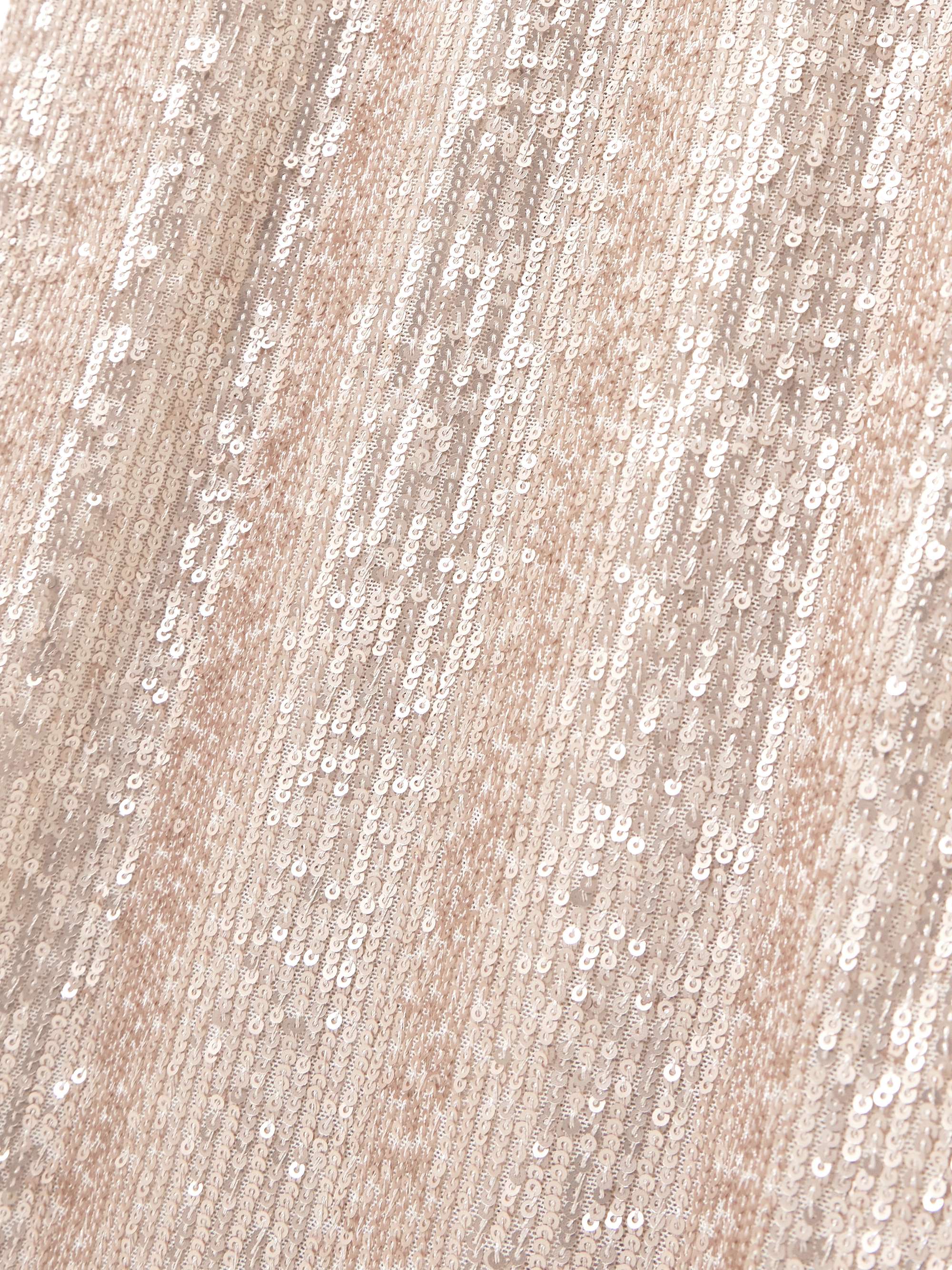 One-shoulder sequined stretch-mesh maxi dress view